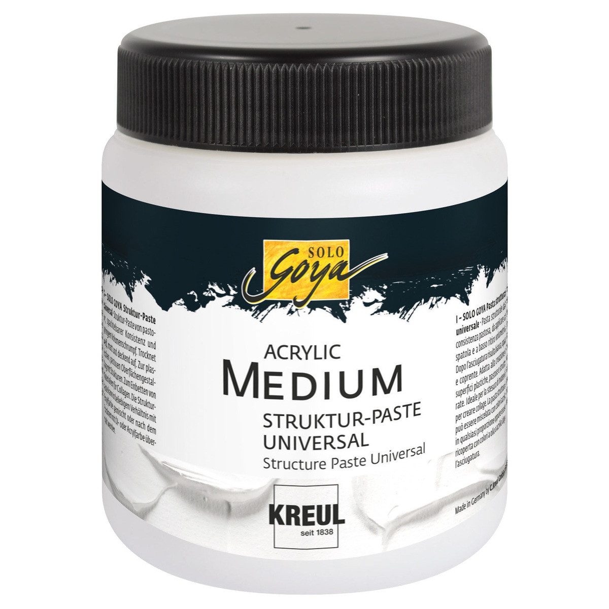 C. KREUL Strukturpaste KREUL Acryl Struktur Paste SOLO Goya Medium Universal 250ml Dose