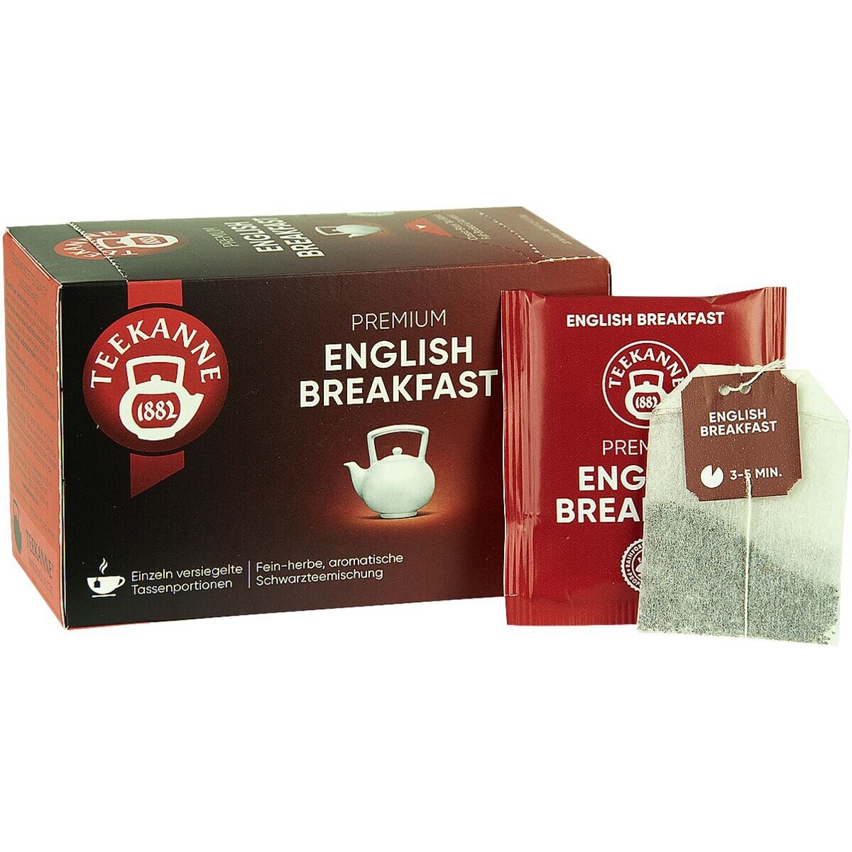 TEEKANNE Tee Organic English Breakfast, 20 Beutel, Schwarzteemischung