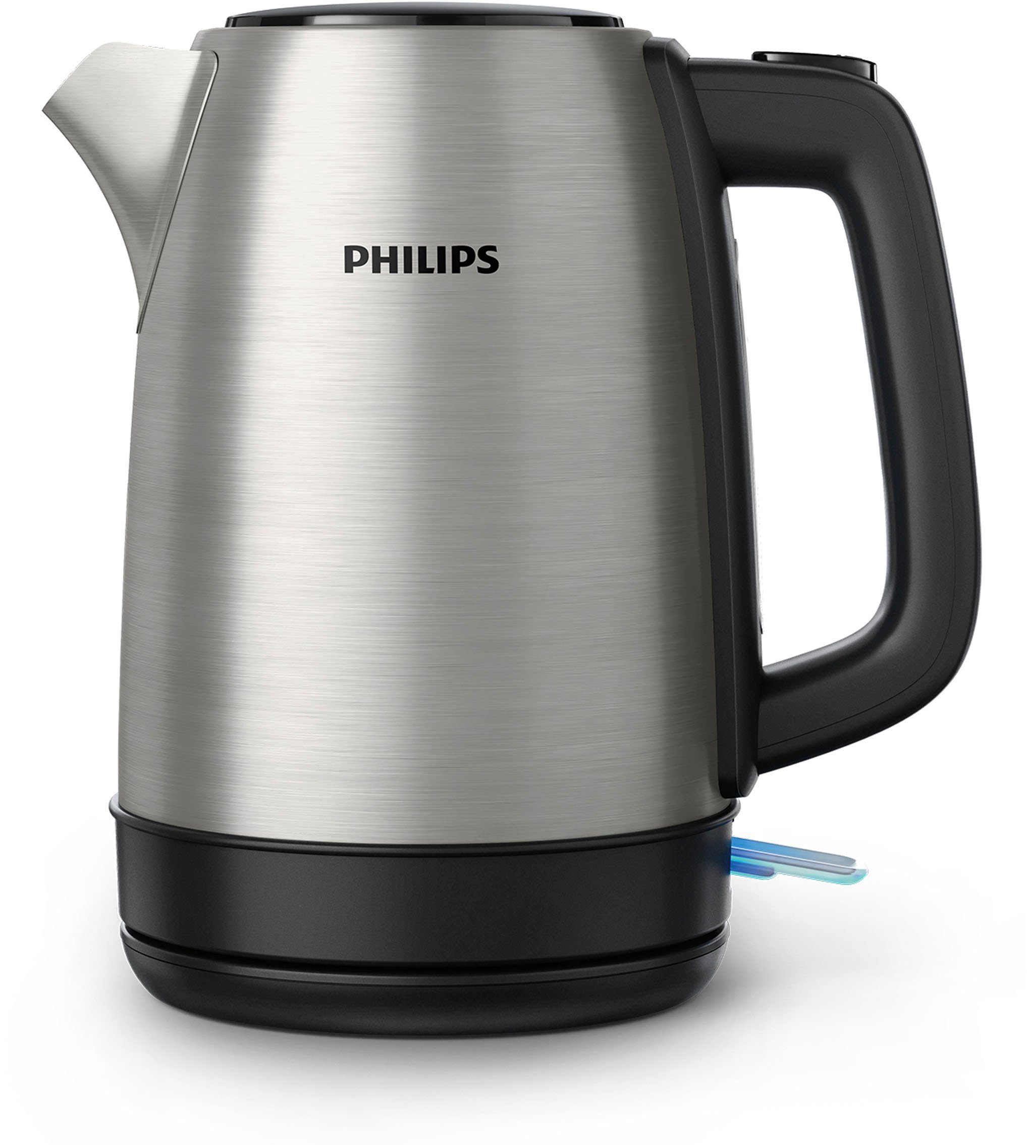 Philips Wasserkocher HD9350/90 Daily Collection, 1,7 l, 2200 W, Trockengehschutz, Silber