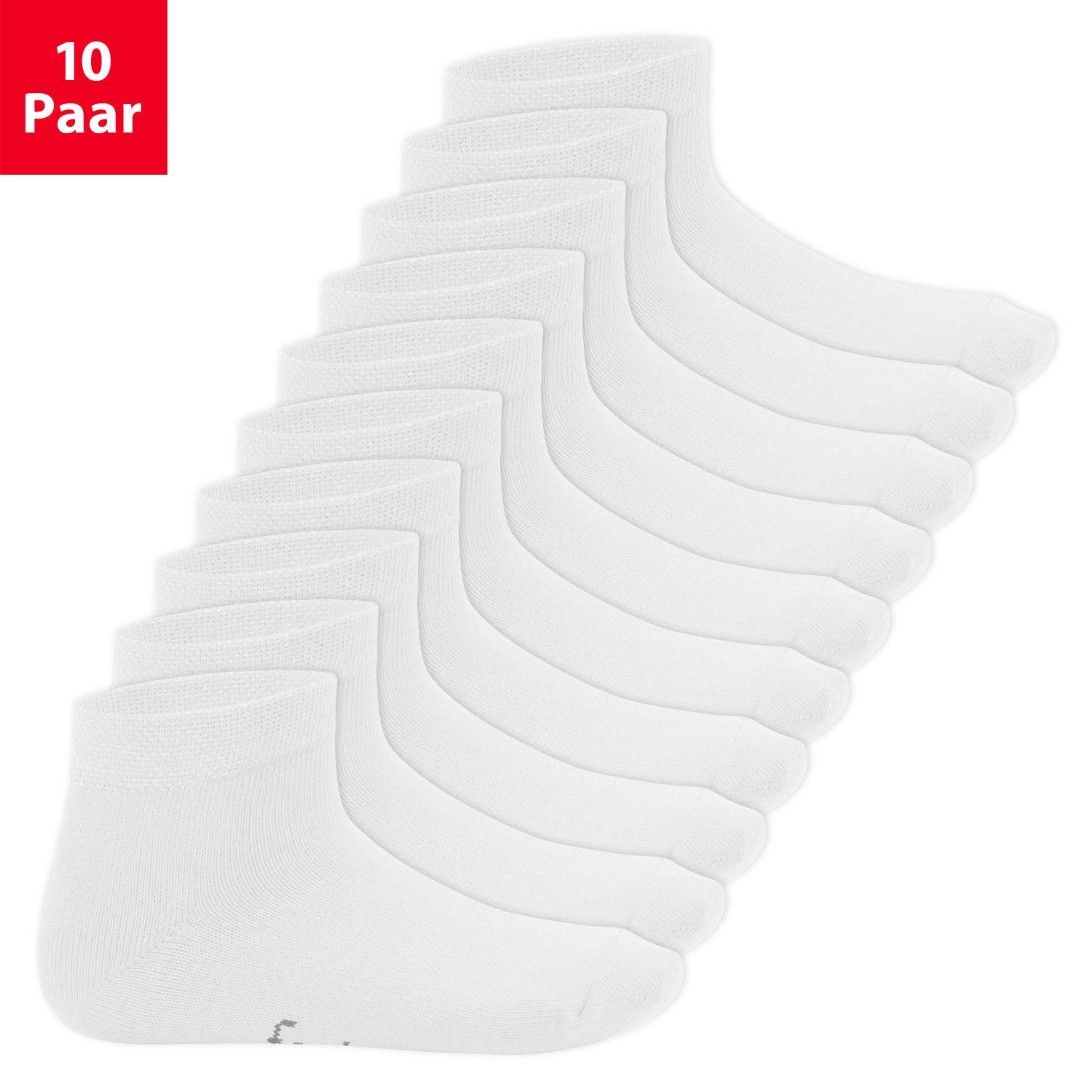 Footstar Kurzsocken EVERYDAY! 10 Paar Kinder Quarter Socken Kurzsocken