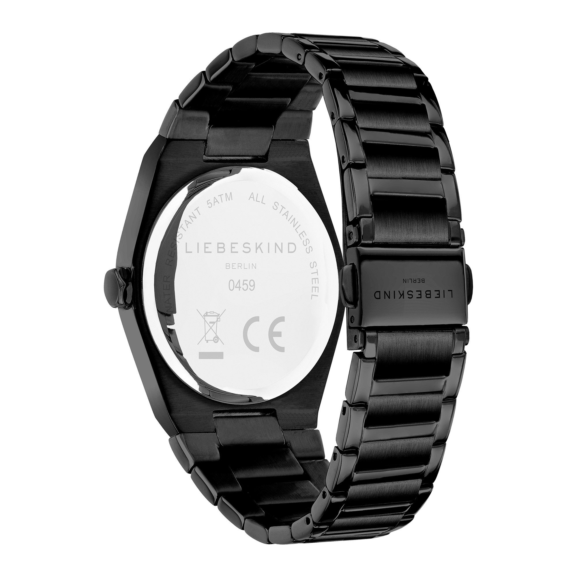 Liebeskind Berlin Quarzuhr Minimalist 45 mm LT-0459-MQ, Armbanduhr, Damenuhr, Edelstahlarmband, analog
