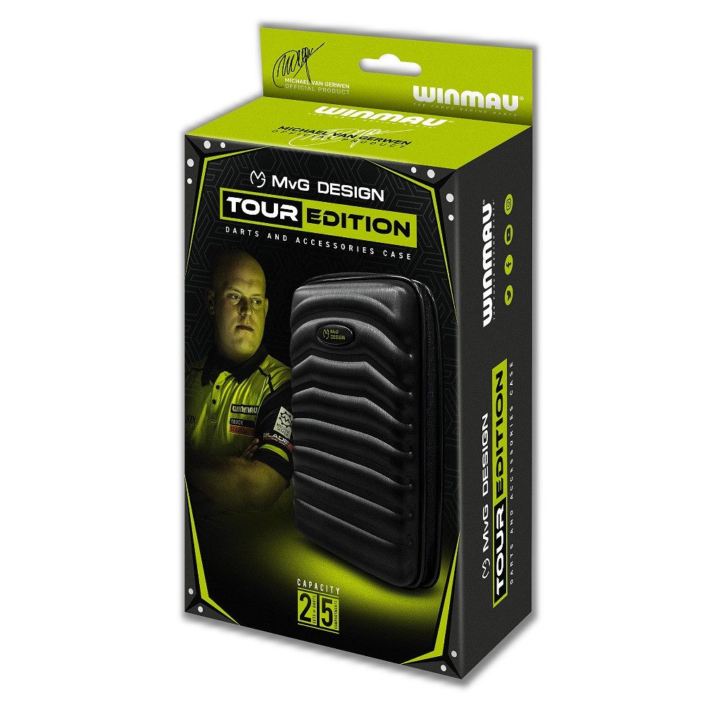 Winmau Dartpfeil Darttasche MvG Tour-Edition schwarz 8331, Dart Case Etui Tasche für Dartpfeile Flights – Bild 3 von 3