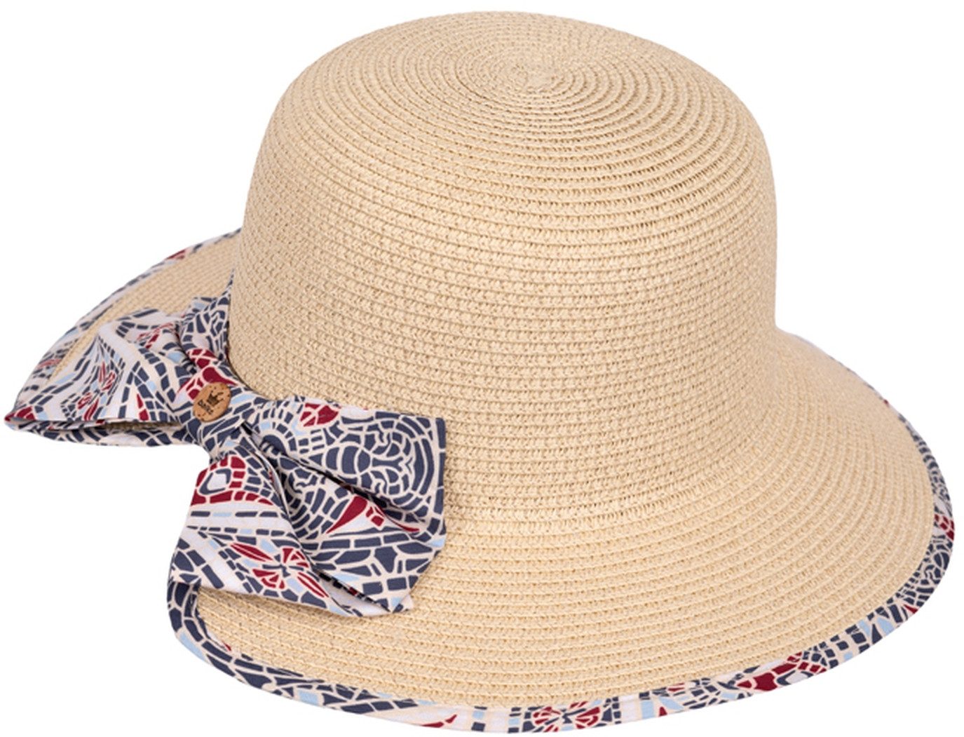 Balke Strohhut Verspielte Glocke mit breiter Krempe und Schleifendetail