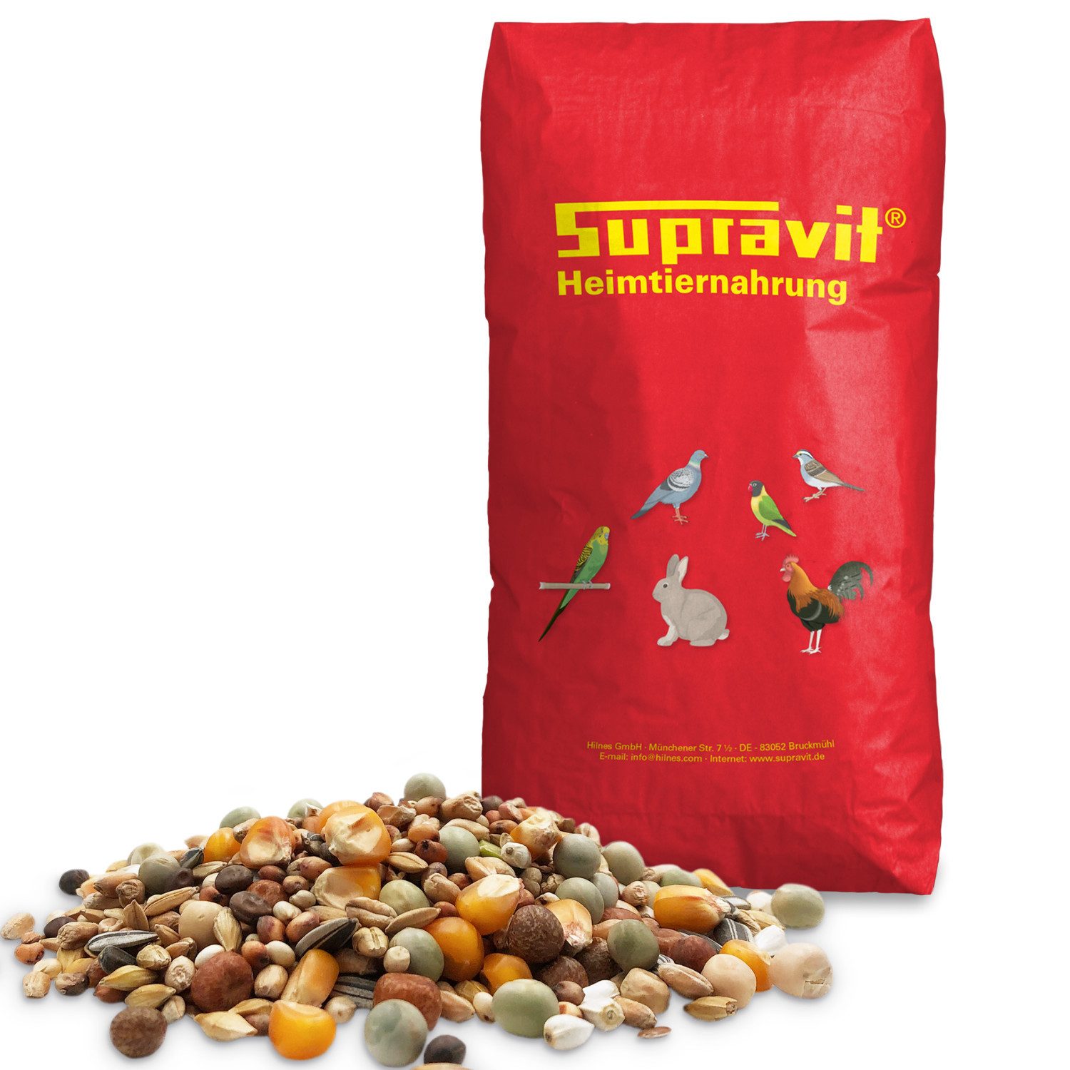 Supravit Taubenfutter 25 kg - Ganzjahresfutter für verschiedene Bedürfnisse Reise II, Hauptfutter für: Wildvogel