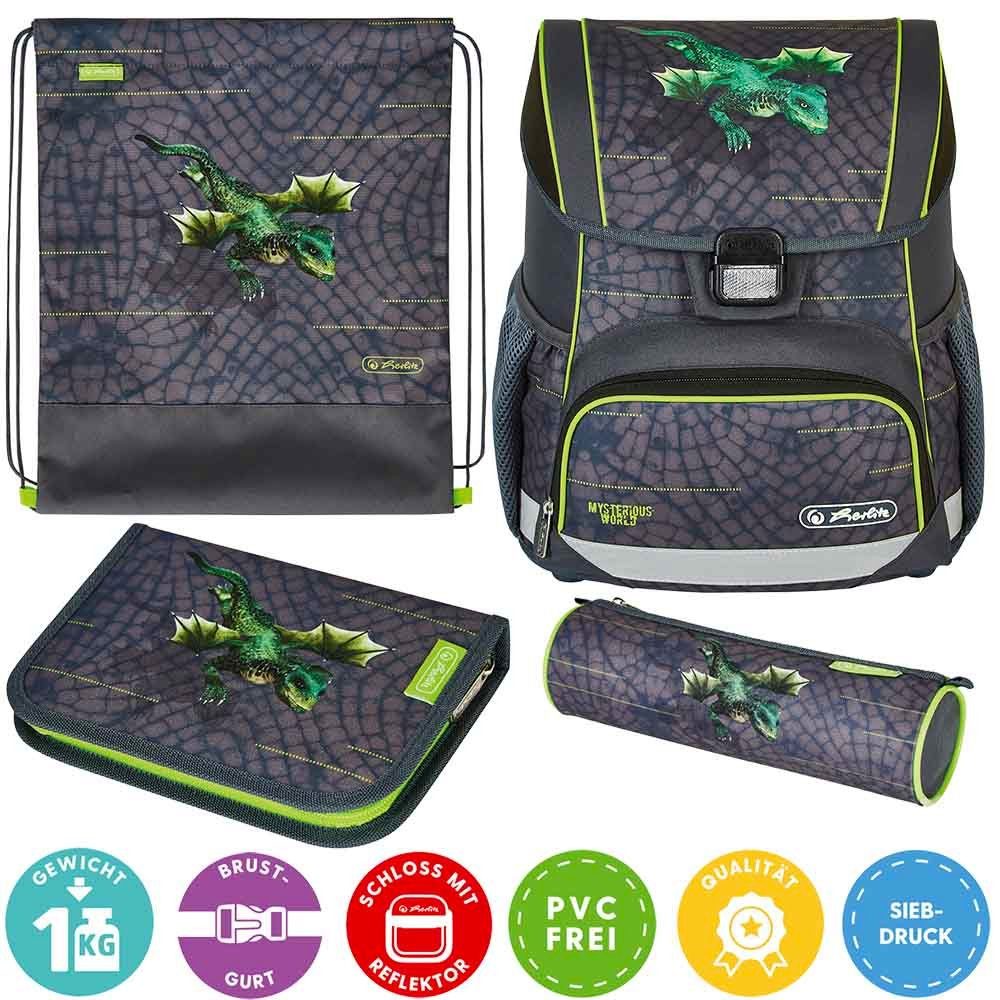 Herlitz Schulranzen Set Loop Plus 10-teilig 2025 Jungen Dragon Tale