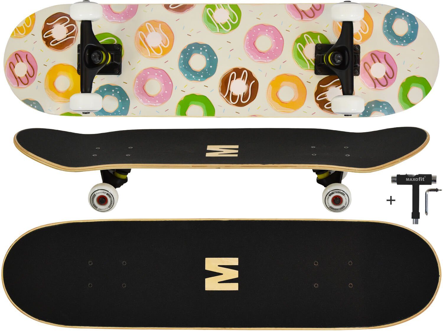 MAXOfit Maxofit Skateboard Donut Skateboard