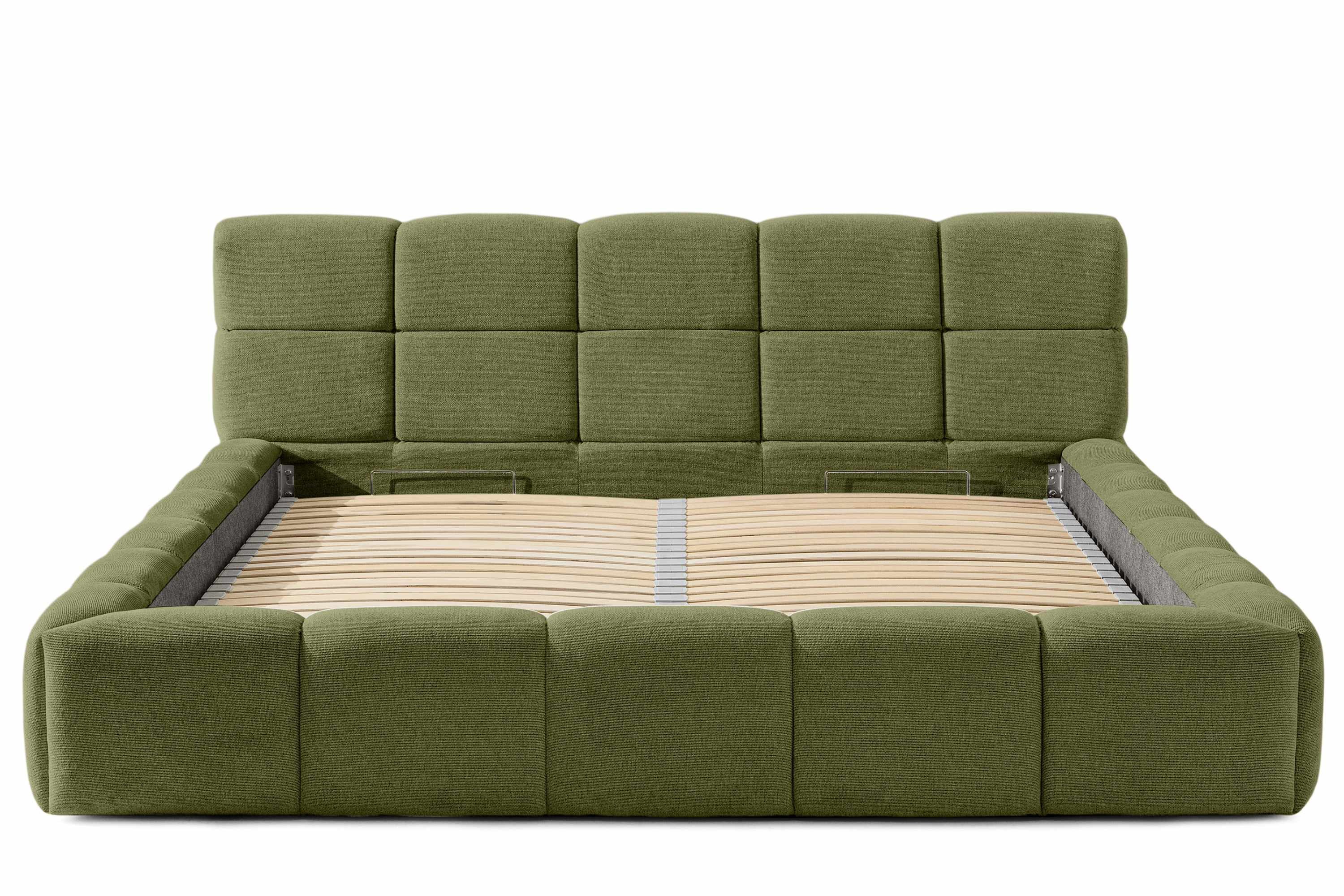 KONSIMO® Polsterbett Doppelbett AERI mit Stauraum, günstig online kaufen