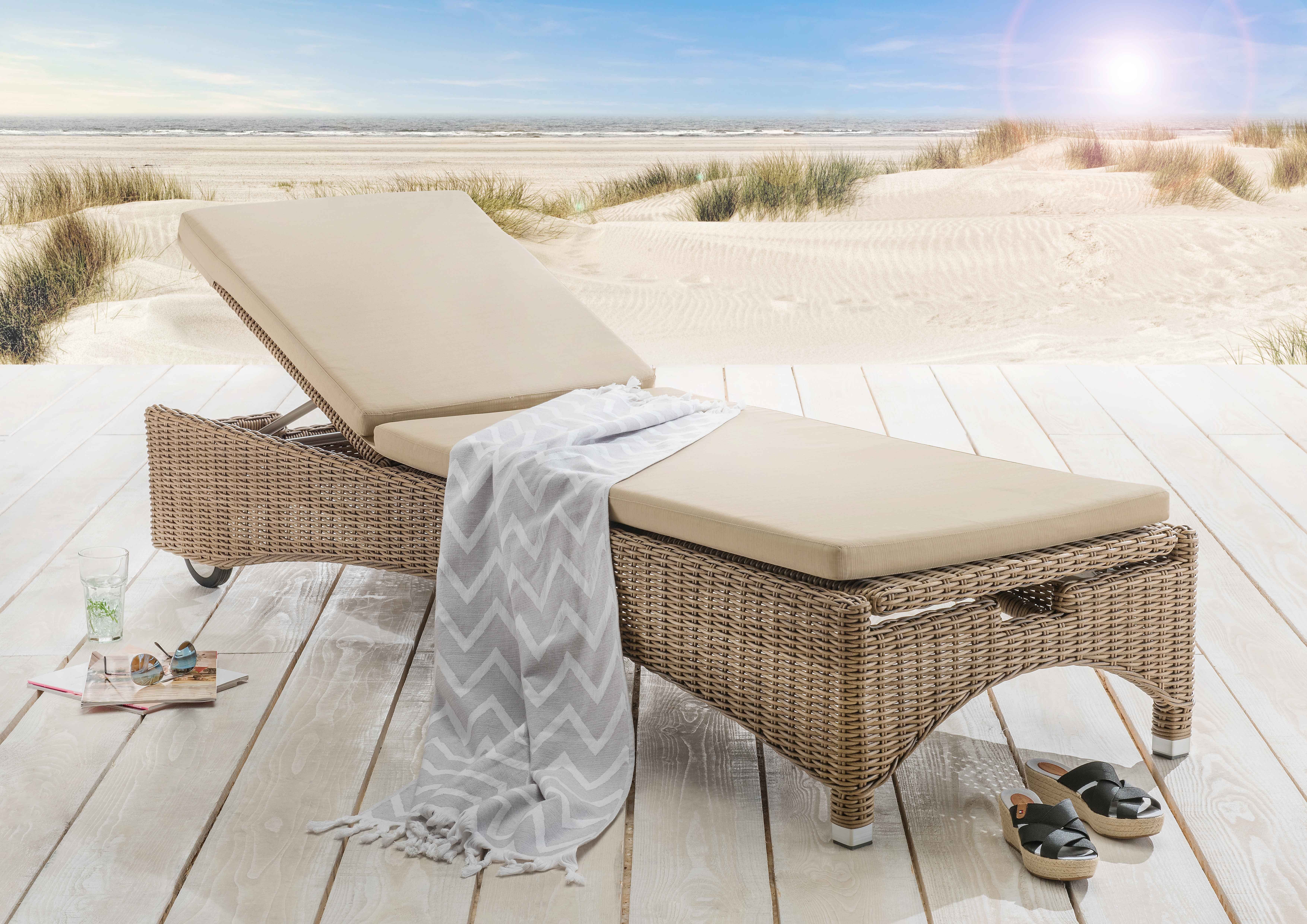 Destiny Gartenliege BOLIVAR LOW, Polyrattan, mit günstig online kaufen