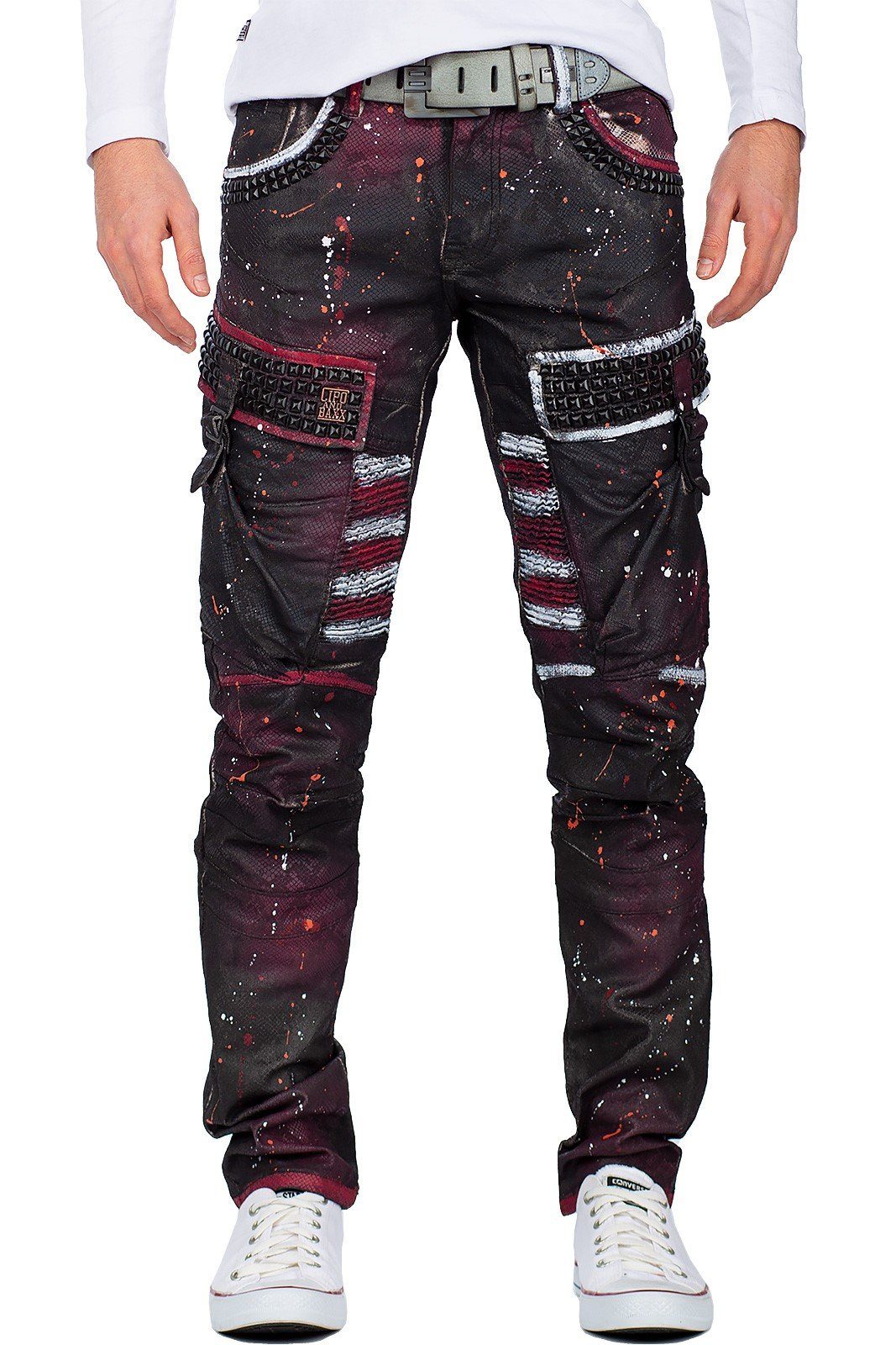 Cipo & Baxx 5-Pocket-Jeans Biker Hose günstig online kaufen