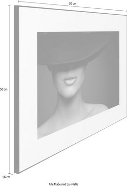 Reinders! Wandbild Slim Frame Black 50x70 Feminine Hat