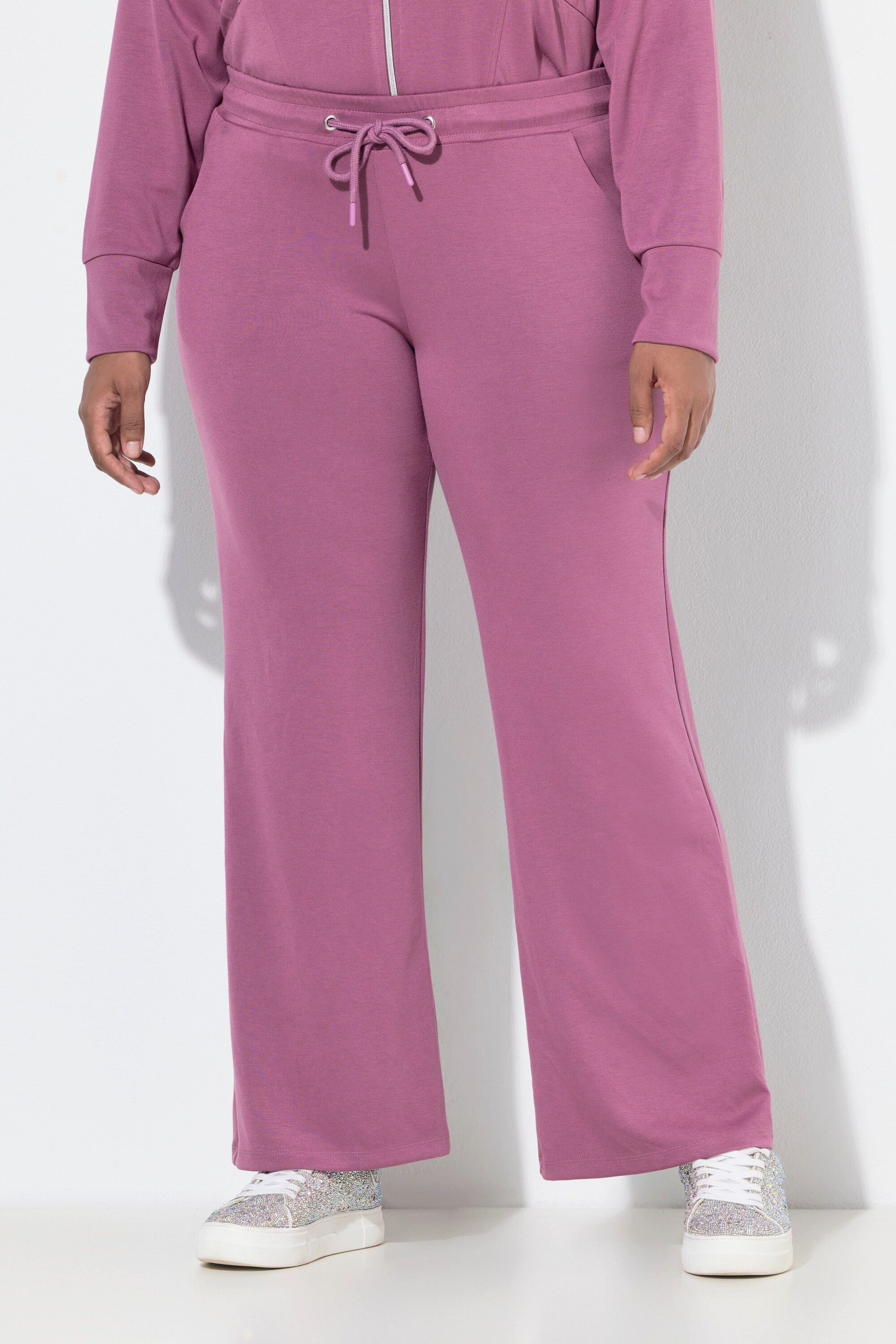 Ulla Popken Schlupfhose Jogginghose gerades Bein Elastikbund Taschen günstig online kaufen