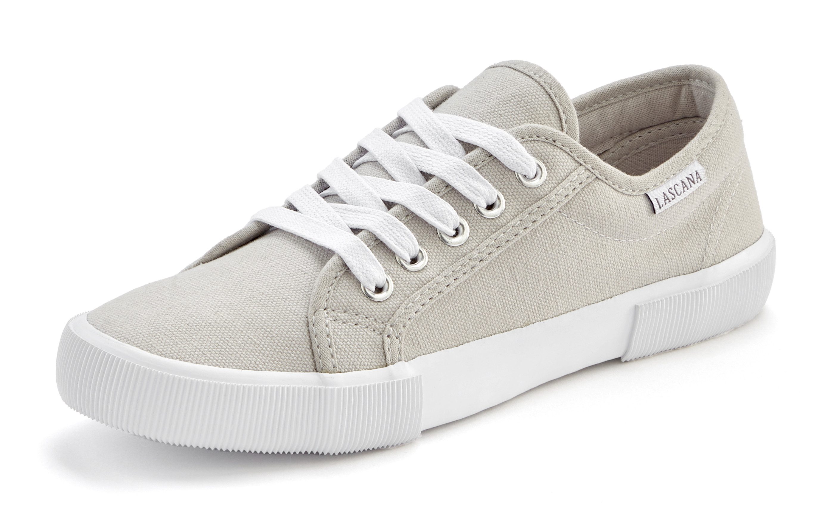 LASCANA Sneaker aus Textil, Schnürhalbschuh, Freizeitschuh, Turnschuh