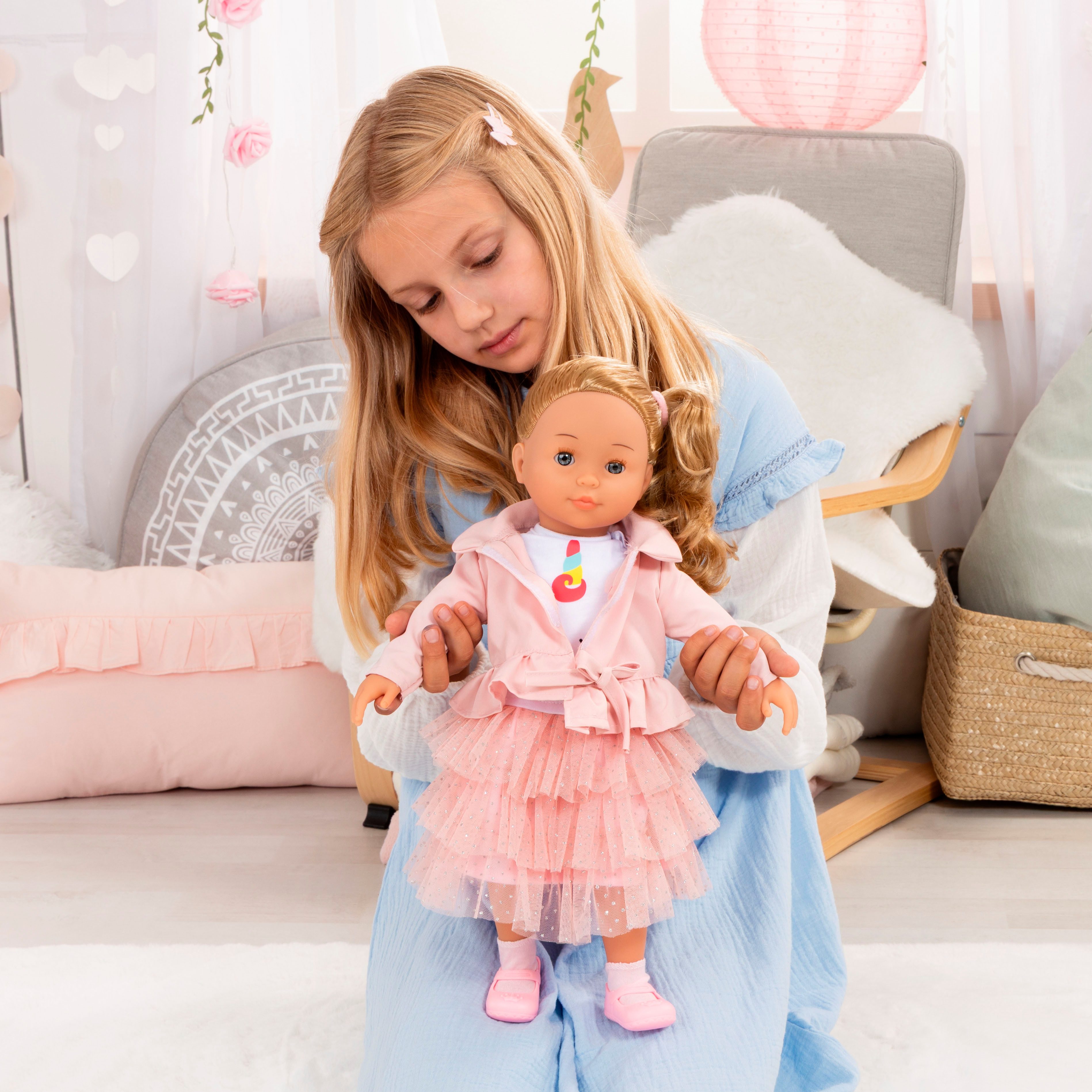 Bayer Stehpuppe Charlene, 46 cm, rosa, mit Funktion günstig online kaufen