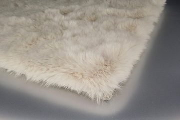 Fellteppich Roger, Dekowe, rund, Höhe: 20 mm, Kunstfell, Kaninchenfell-Haptik, ein echter Kuschelteppich