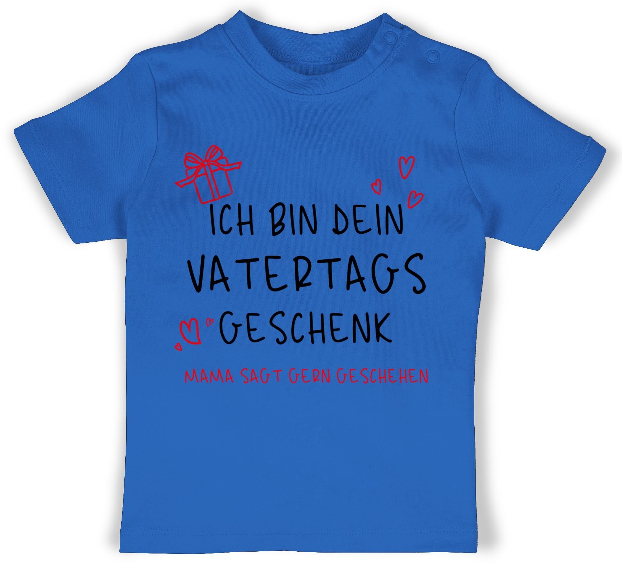 Shirtracer T-Shirt Ich bin dein Vatertagsgeschenk schwarz Geschenk Vatertag Baby 3 Royalblau