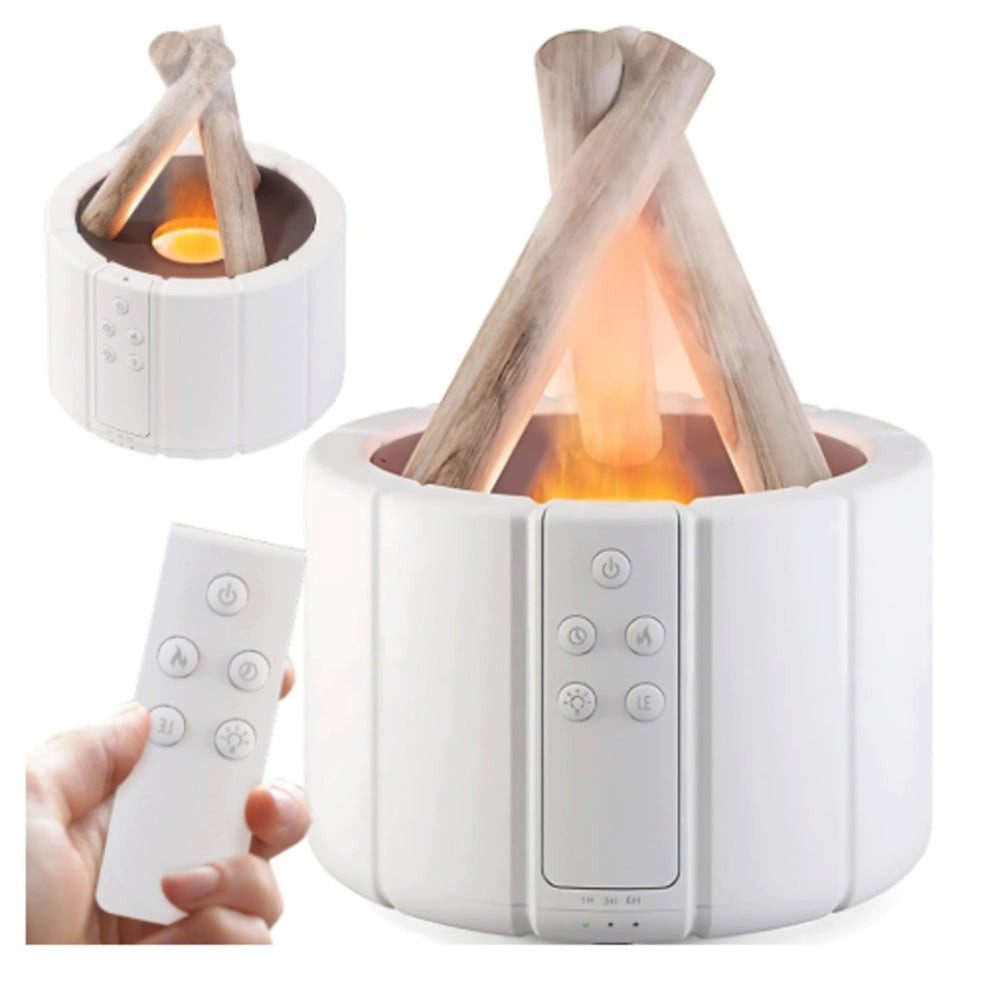 VERK GROUP Diffuser USB Luftbefeuchter mit Flammeneffekt – Ultraschall Aroma Diffuser mit