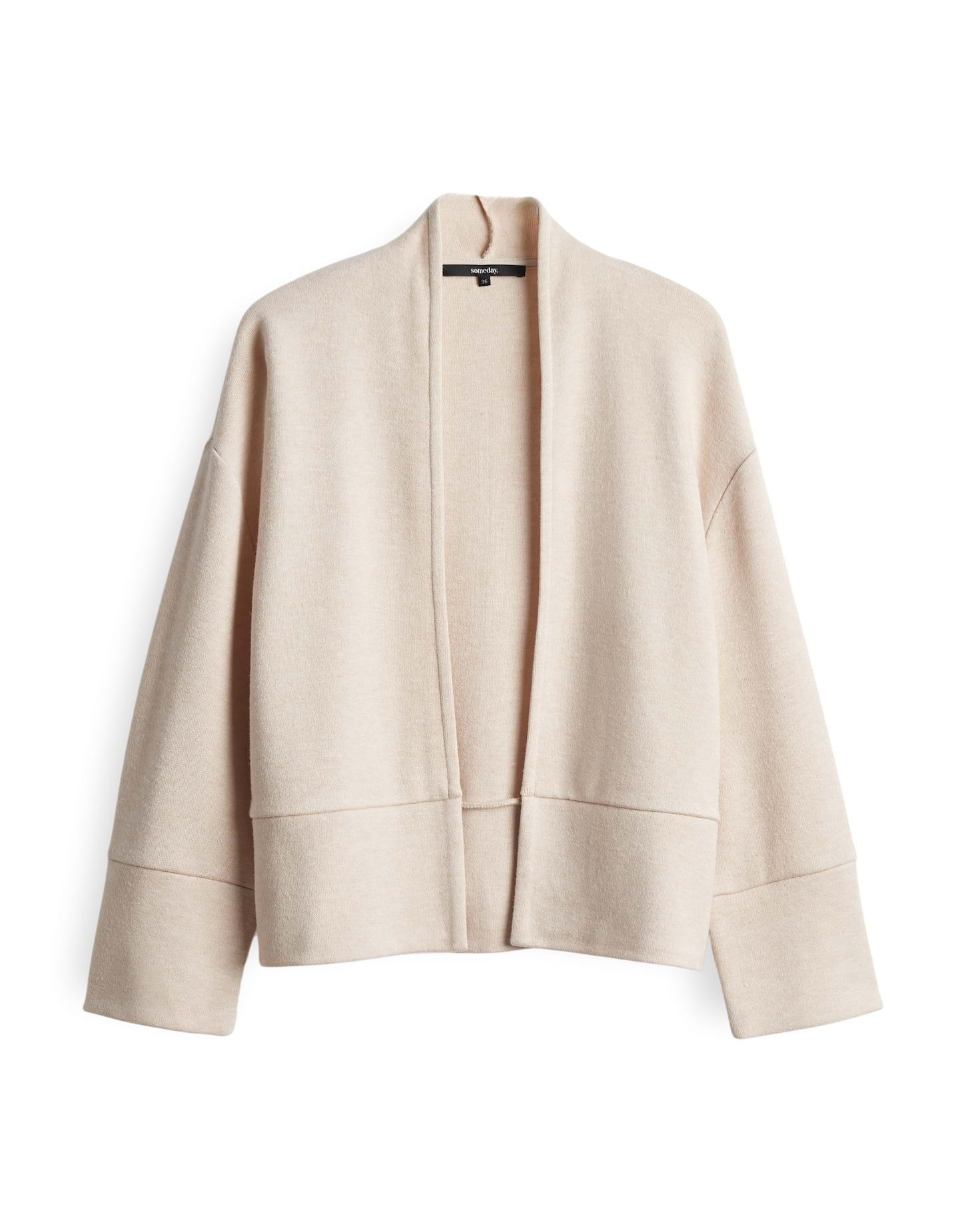 someday Sweatjacke Ulison lockere Passform, Boxy Silhouette, Mélange-Effekt günstig online kaufen