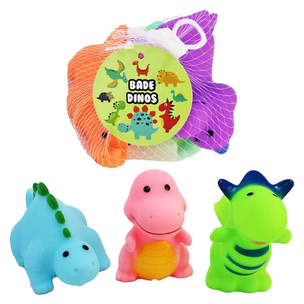 Kögler Badespielzeug Bade Dino 3er Set im Netz - ca. 7 cm (3-tlg)