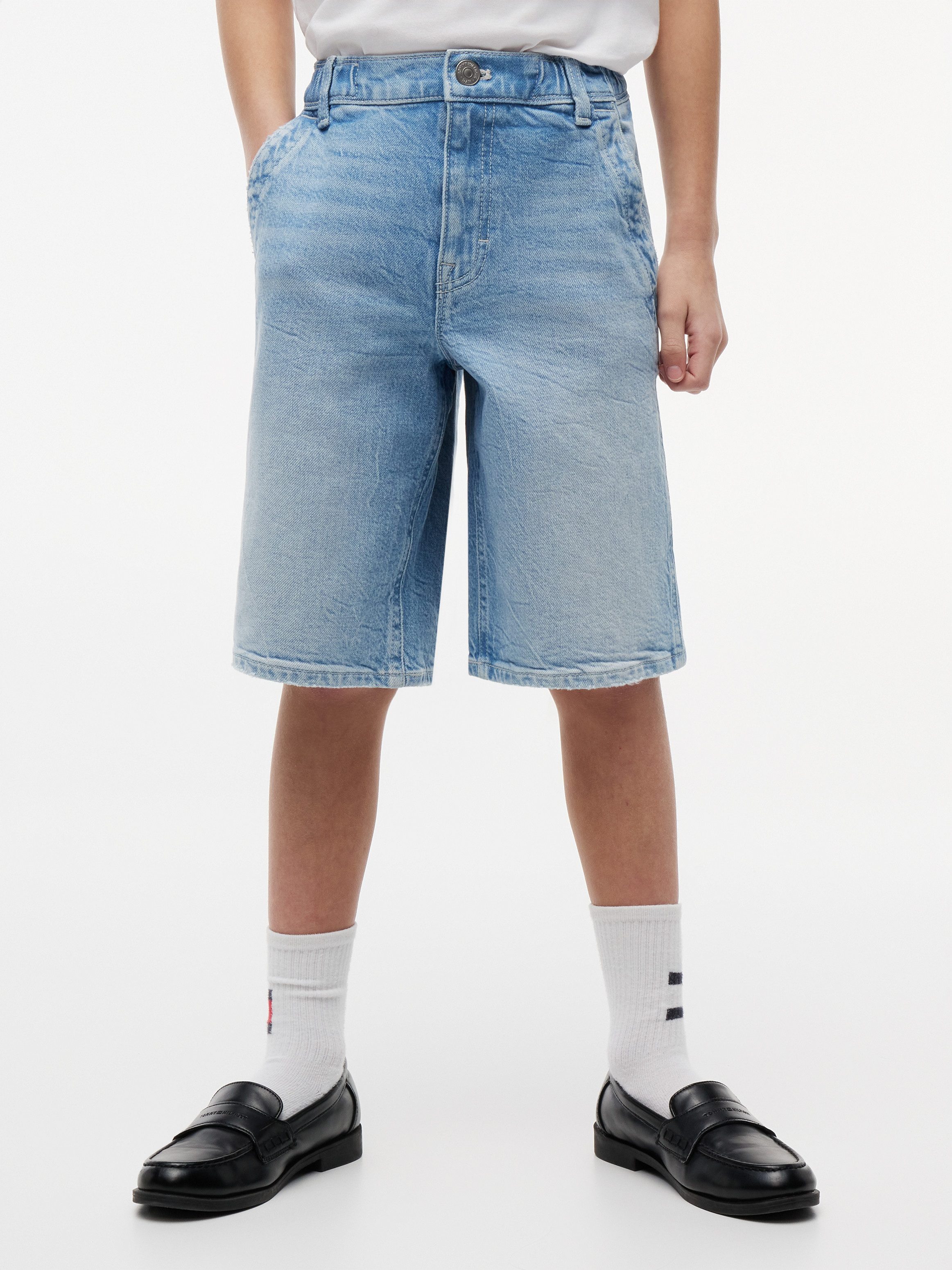 Tommy Hilfiger Shorts für Kinder bis 16 Jahre, elastischer Bund, Baggy-Style