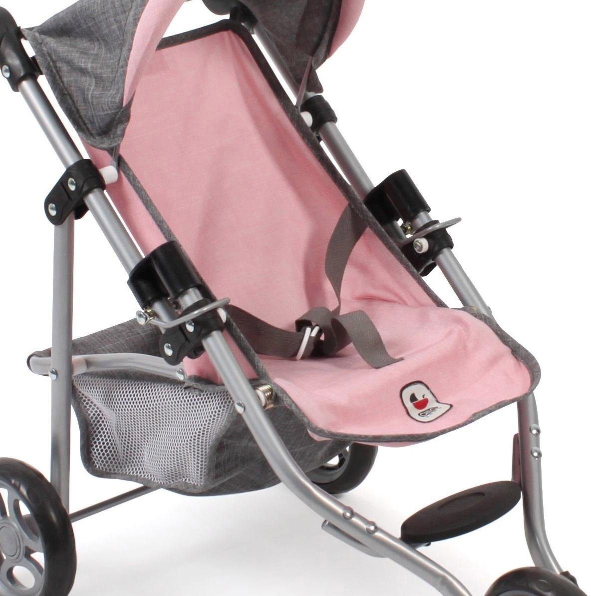 CHIC2000 Puppenbuggy Jogging-Buggy Lola, Grau-Rosa, mit günstig online kaufen