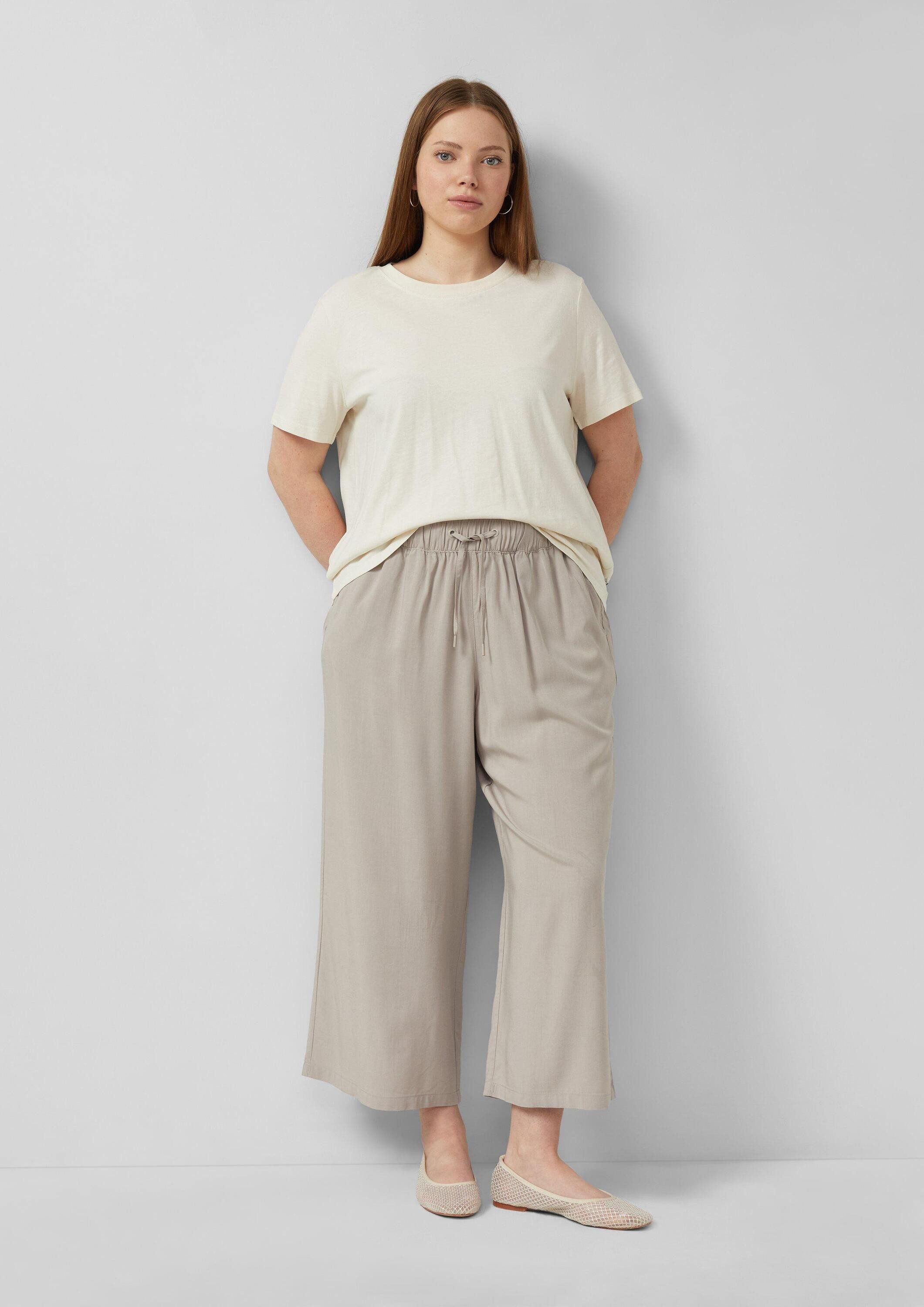 QS Culotte Hose Viskose Culotte mit elastischem Bund