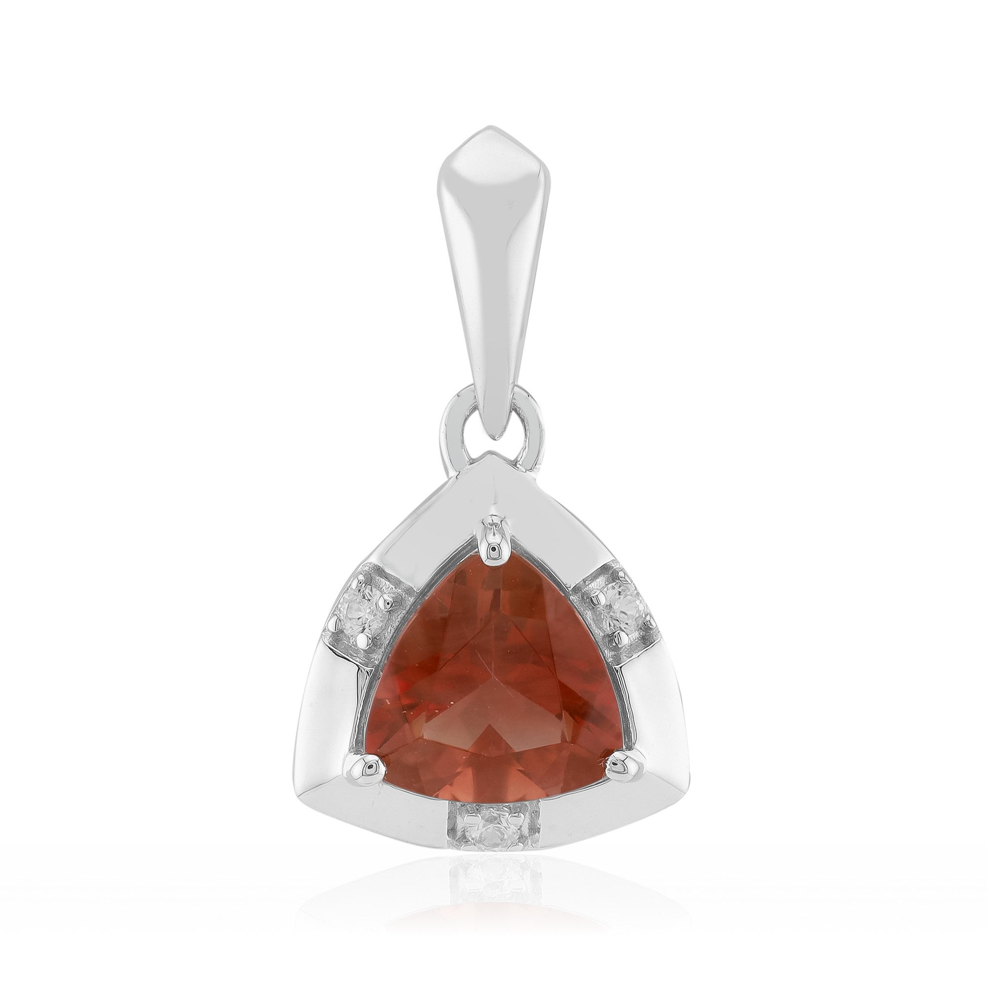 Cavill Kettenanhänger Oregon-Sonnenstein-Silberanhänger, 0,867 ct Trilliant (1-tlg)
