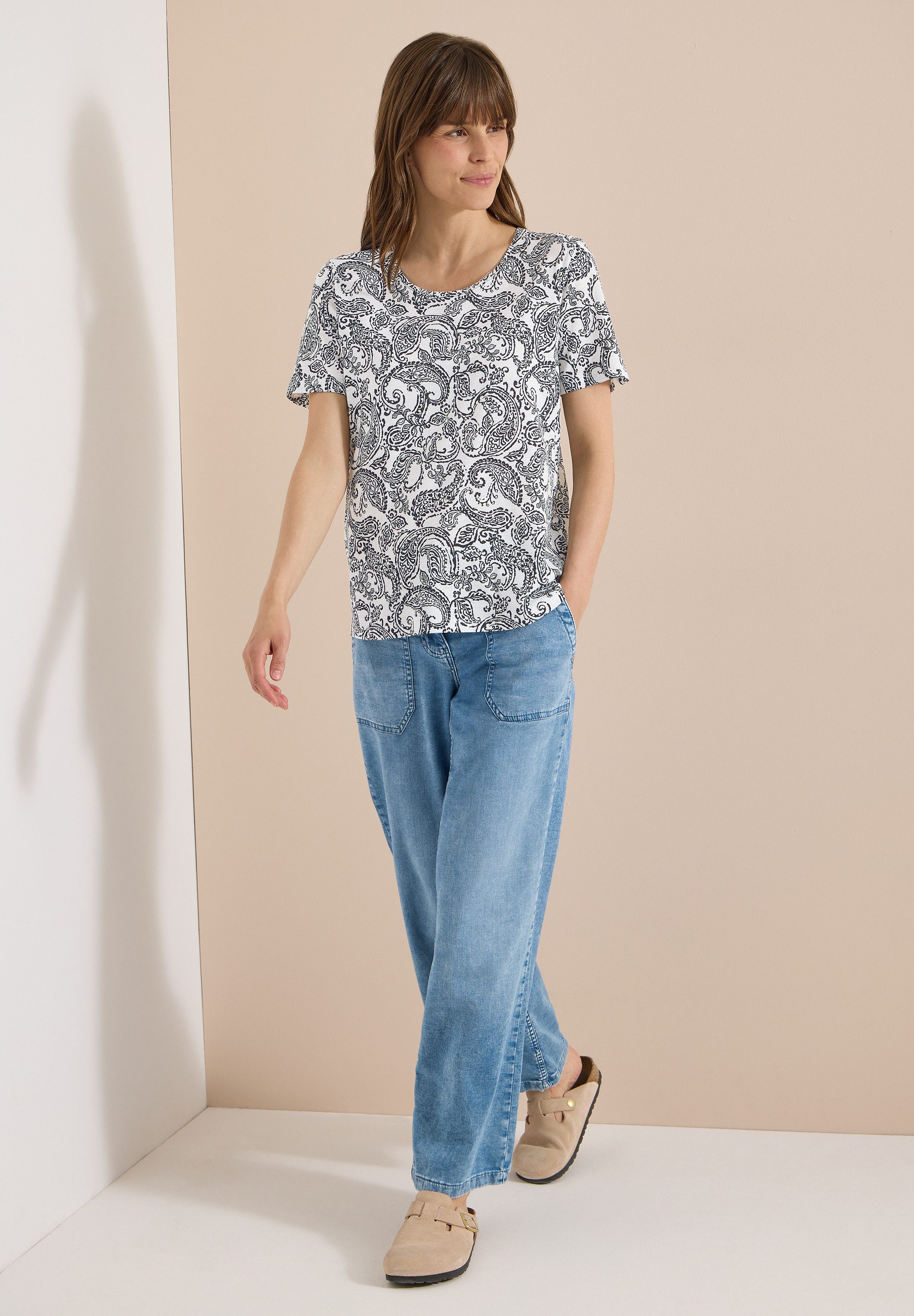 CECIL T-Shirt bestehend aus einem Materialmix – Bild 3 von 5