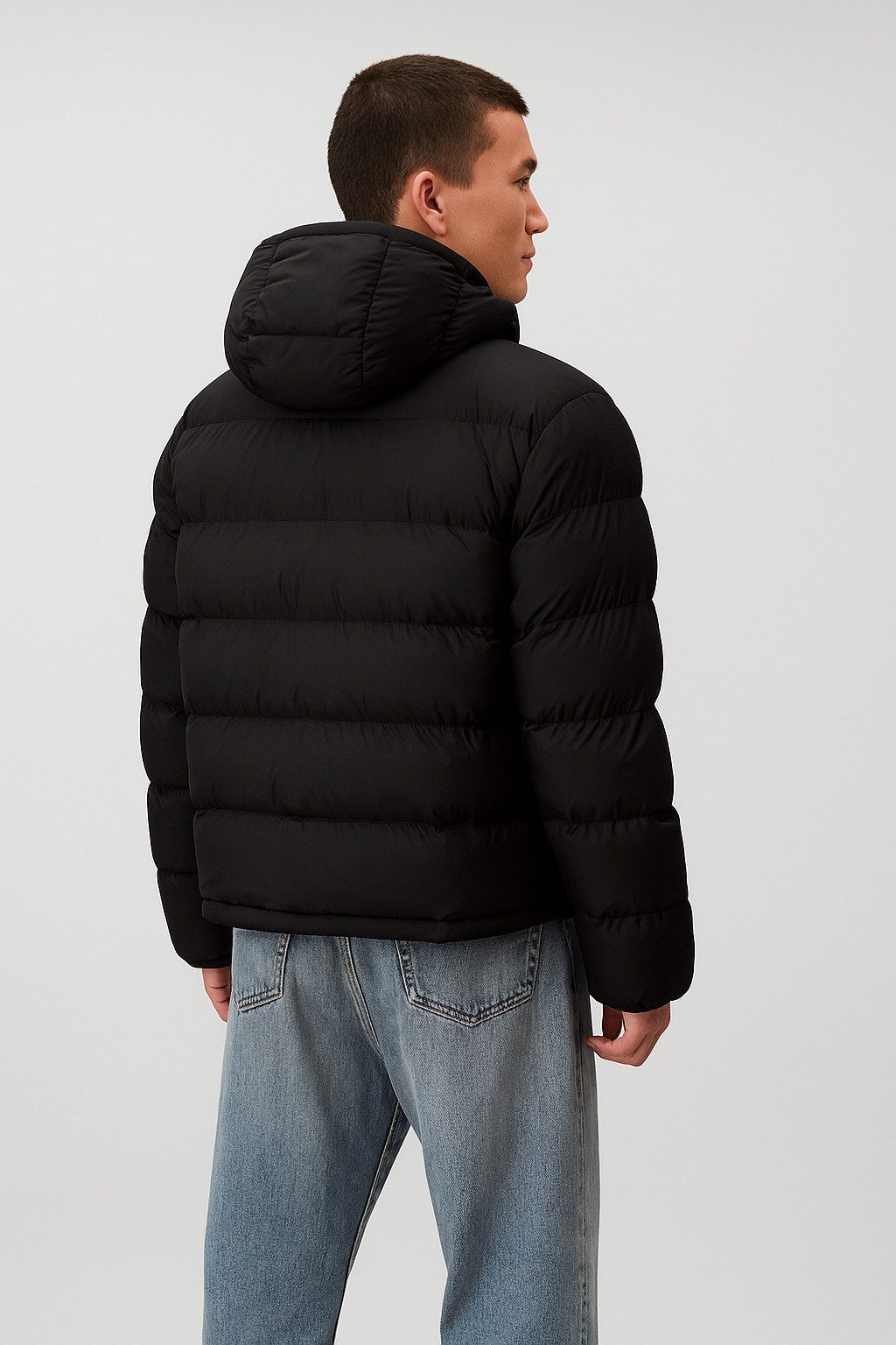 Calvin Klein Jeans Steppjacke LS NYLON MONOGRAM PUFFER JKT Mit Rundhalsauss günstig online kaufen
