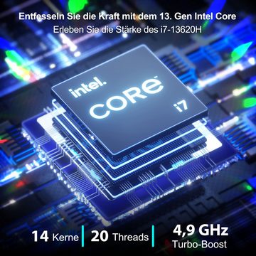 GEEKOM IT13 Mini-PC (Intel Core i7 13620H, Intel UHD-Grafik 770, 32 GB RAM, 1000 GB SSD, Hochwertiger Desktop-Computer und NUC für Fachleute, Windows 11 Pro)