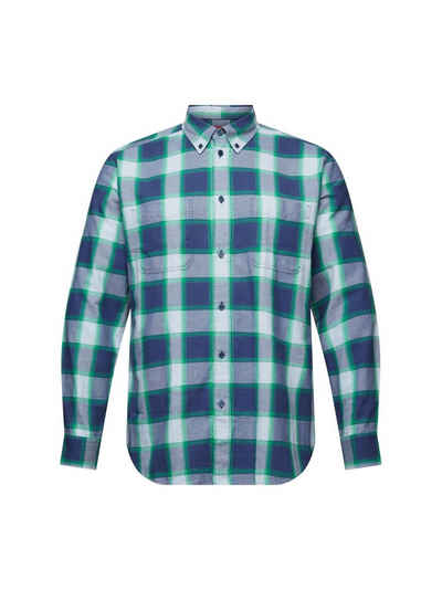 Esprit Langarmhemd Kariertes Hemd aus Baumwollflanell