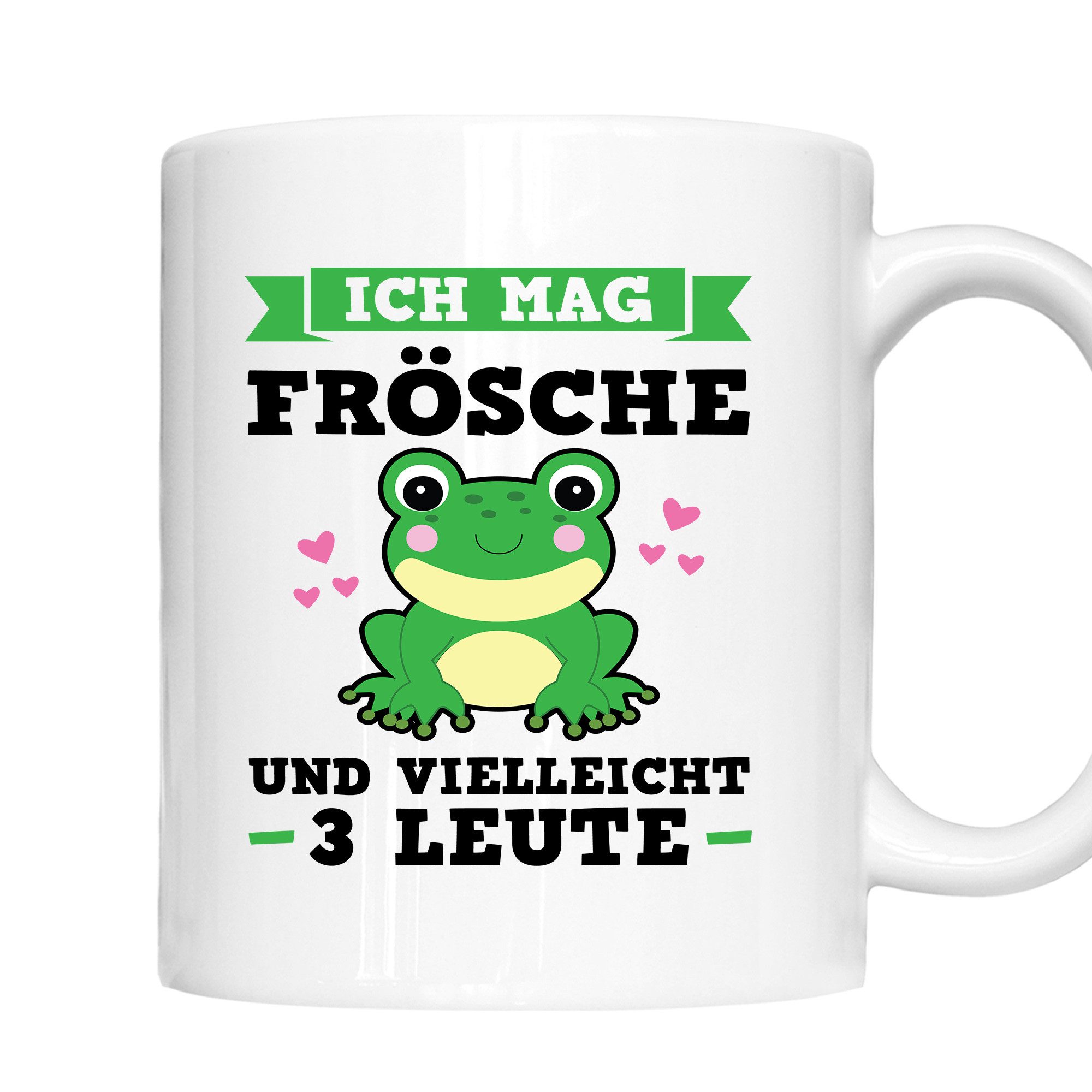 Printmacher Tasse Frösche Tasse, Ich mag Frösche, Süß Amphibien, Keramik