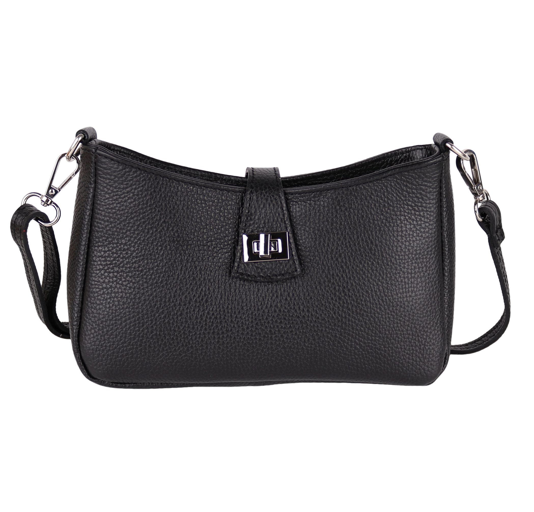 Umhängetasche Damen Crossbody Bag, Echtleder Made In Italy
