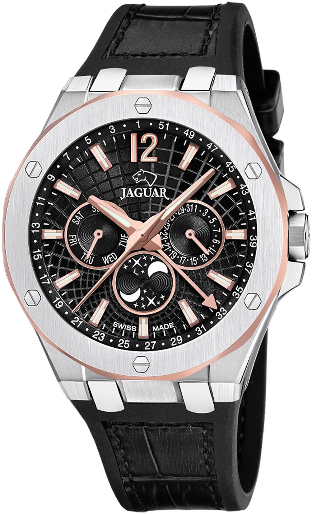 Jaguar Multifunktionsuhr Diplomatic Moonphase J1040/4, Quarzuhr, günstig online kaufen