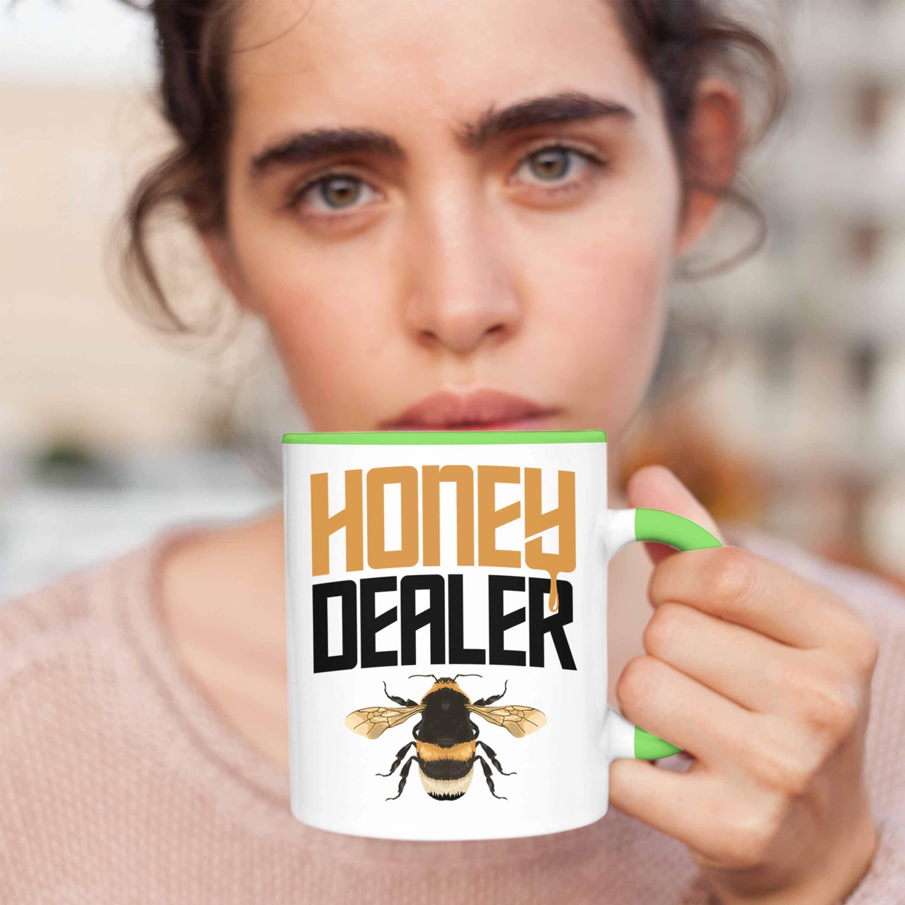 Bienenzucht Geschenkideen Bienen Tasse - Grün Bienenzüchter Honig Geschenk Dealer Tasse Zuebhör Trendation Kaffeetasse Trendation Imker