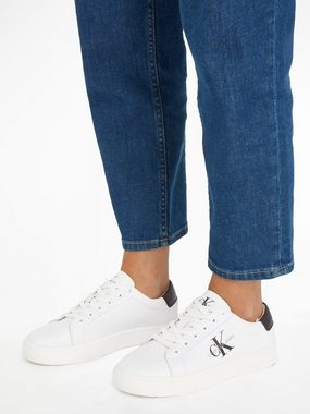 Calvin Klein Jeans CLASSIC CUPSOLE LACEUP LTH WN Sneaker mit seitlichem Logoschriftzug, Freizeitschuh, Halbschuh, Schnürschuh