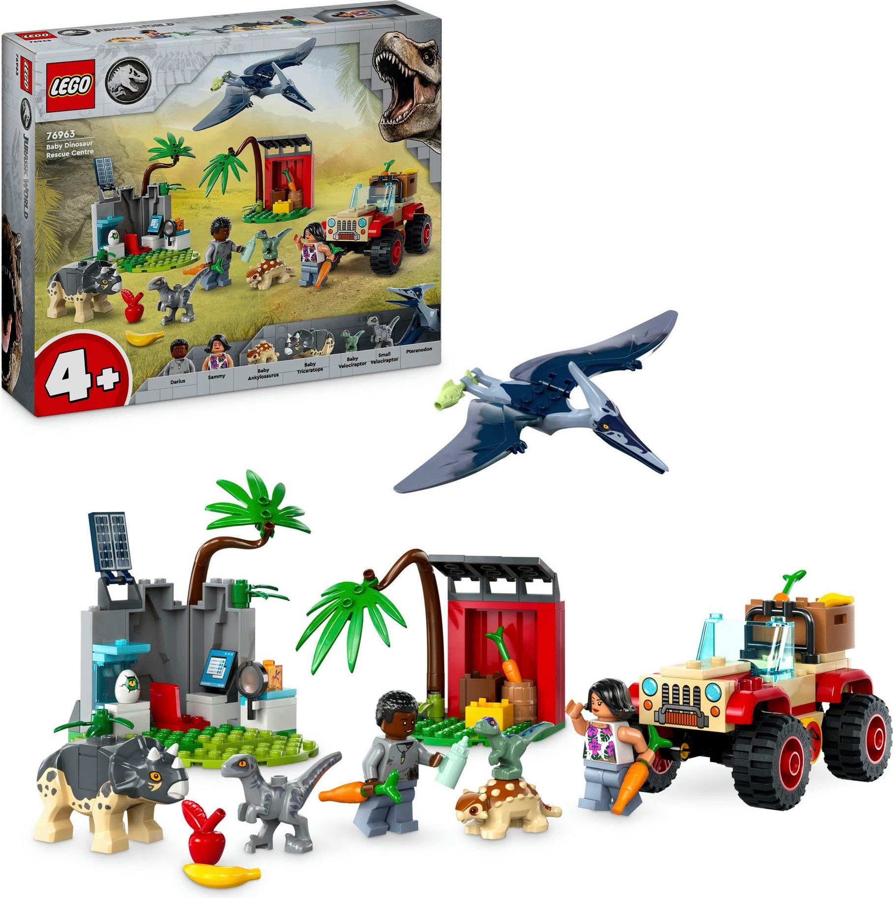 LEGO® Konstruktionsspielsteine Rettungszentrum für Baby-Dinos (76963), LEGO Jurassic World, (139 St), Made in Europe