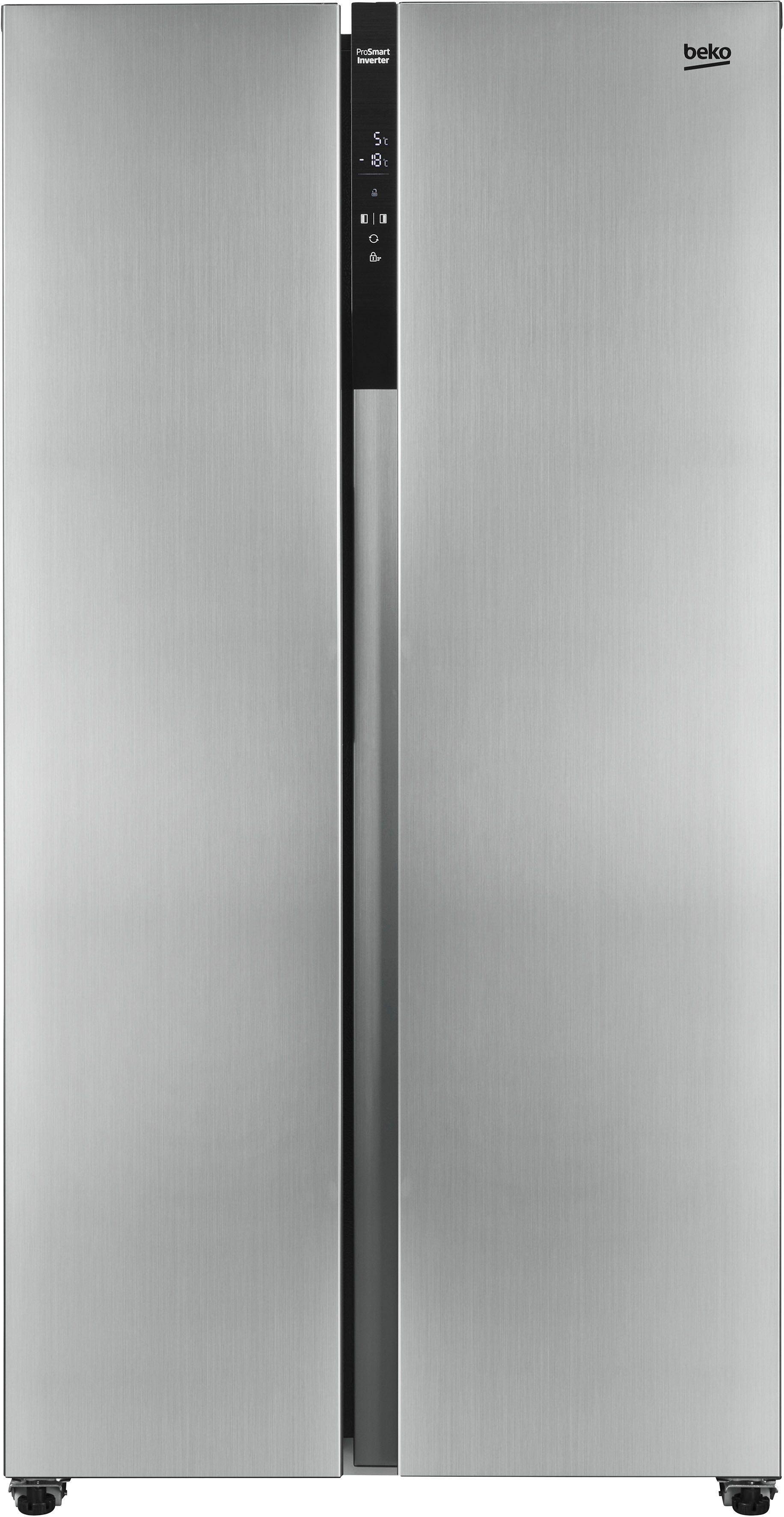 BEKO Side-by-Side GNO5324XPN, 177 cm hoch, 91 cm breit, AeroFlow – für deutlich länger frische Lebensmittel