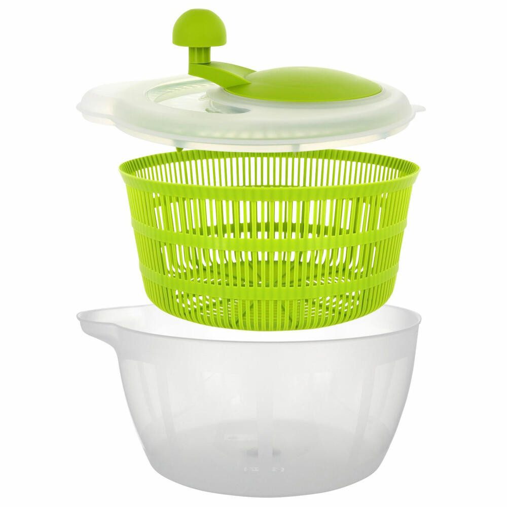 WESTMARK Salatschleuder »Fortuna«, 5 l + Dressingshaker »Mixery«,0,5l, Kunststoff, BPA-frei, Made in Germany, spülmaschinengeeignet, BPA-frei