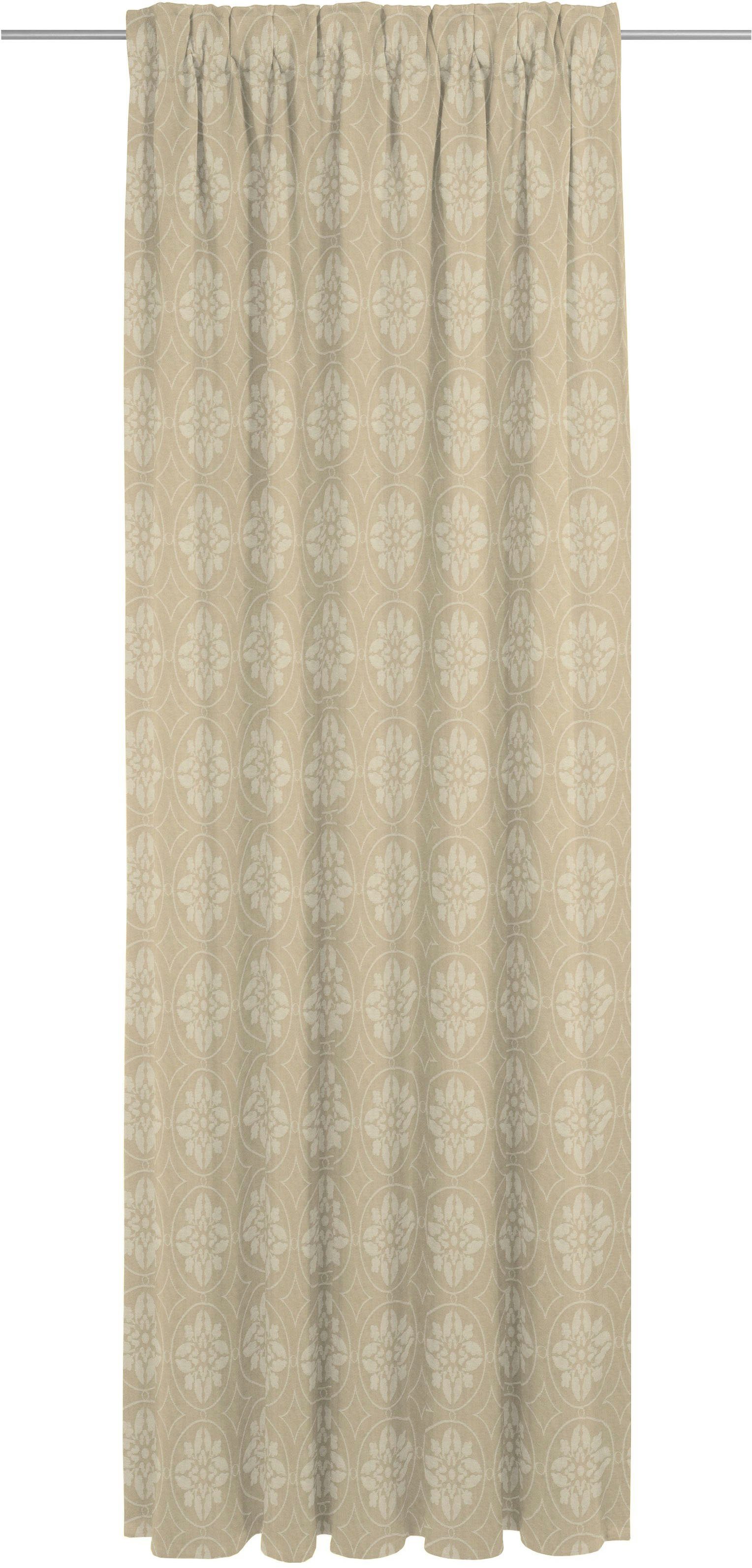 Multifunktionsband blickdicht, light, St), Puligny Jacquard, (1 Bio-Baumwolle aus Adam, beige Vorhang Romantic nachhaltig