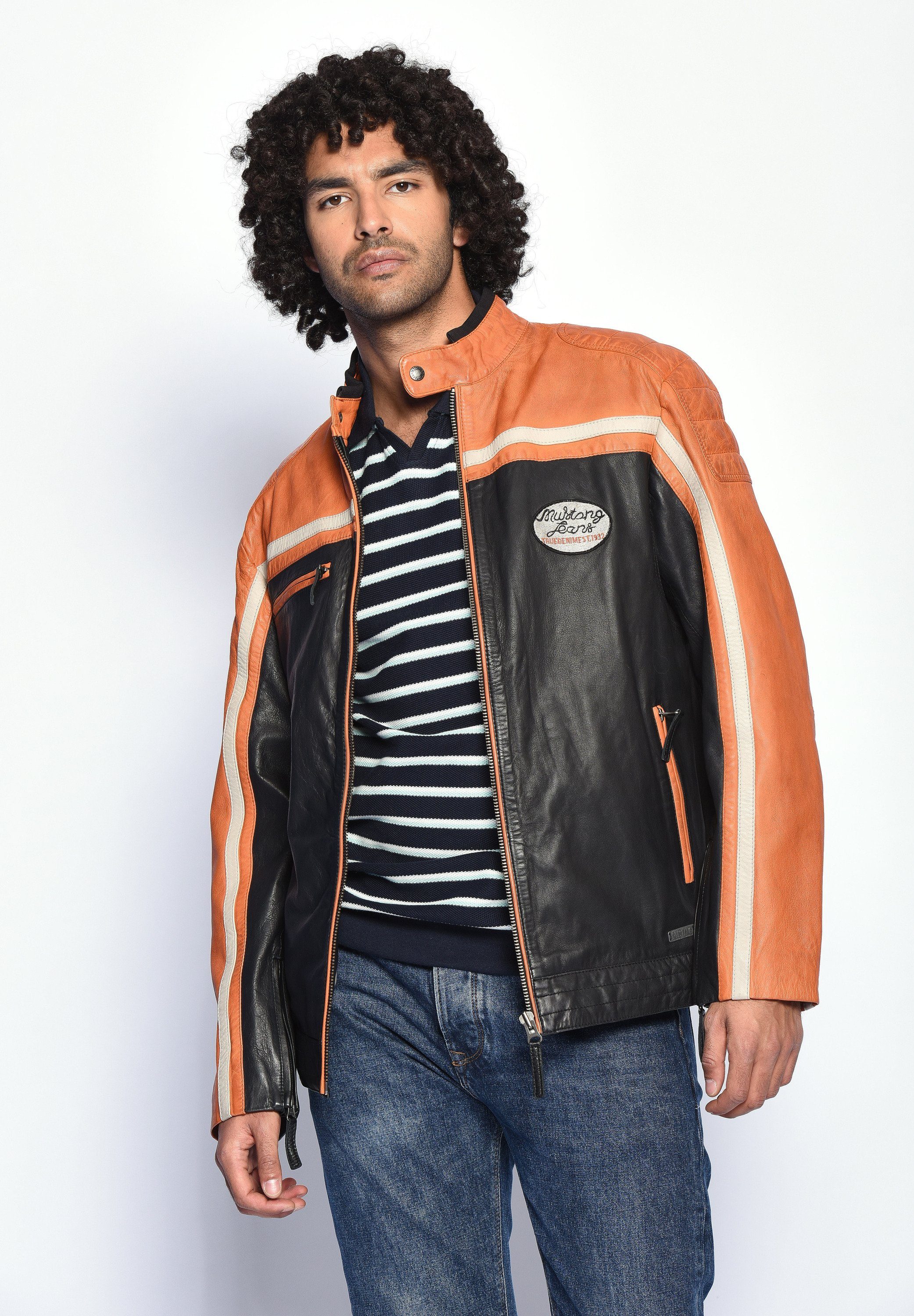 MUSTANG Lederjacke Gunner günstig online kaufen