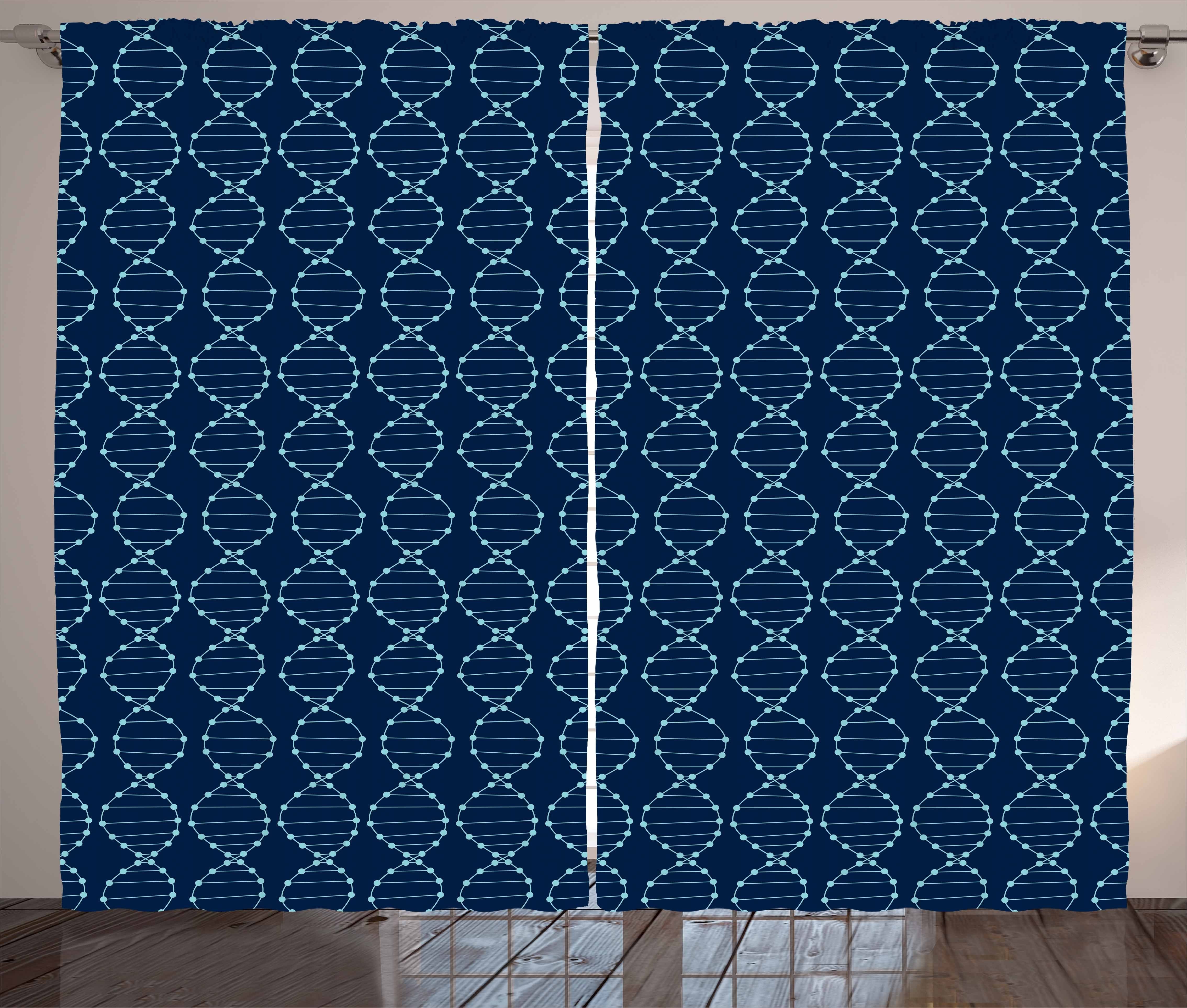 Helix Gardine Schlafzimmer Wissenschaft Kräuselband mit Vorhang Schlaufen und Haken, DNA Abakuhaus, Chromosome