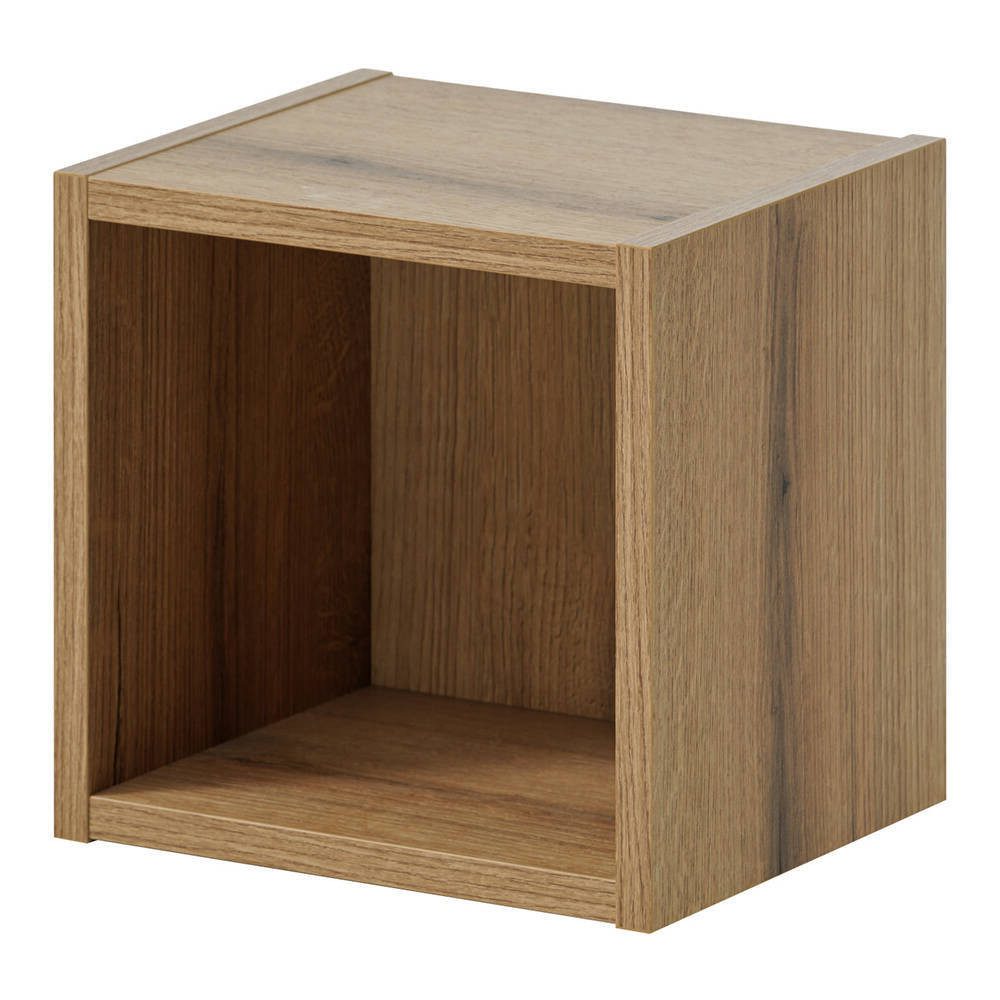 en.casa Badregal, »Skelbolu« 27x25x21 cm Eiche