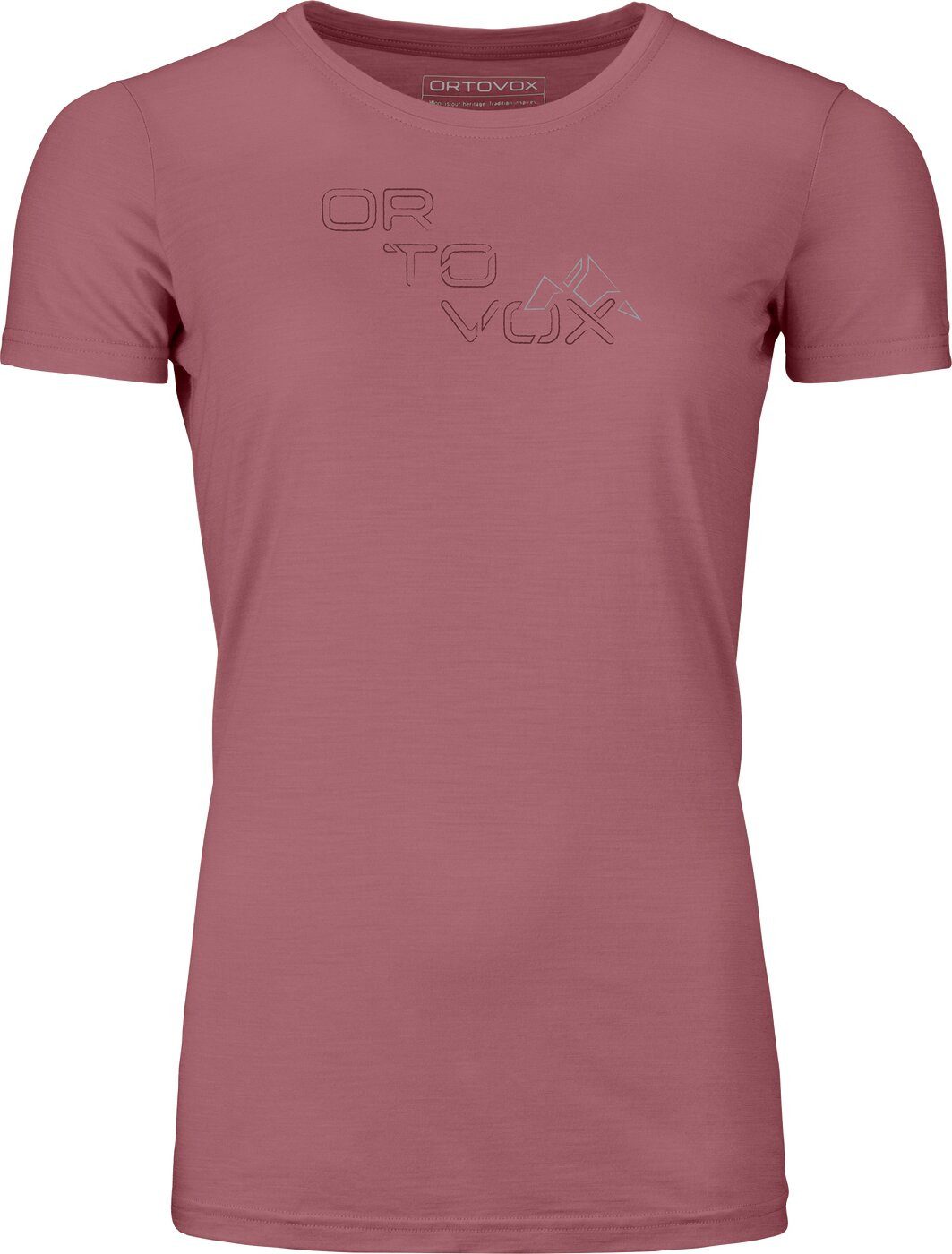T-Shirt 185 MERINO TANGRAM LOGO TS W mountain rose