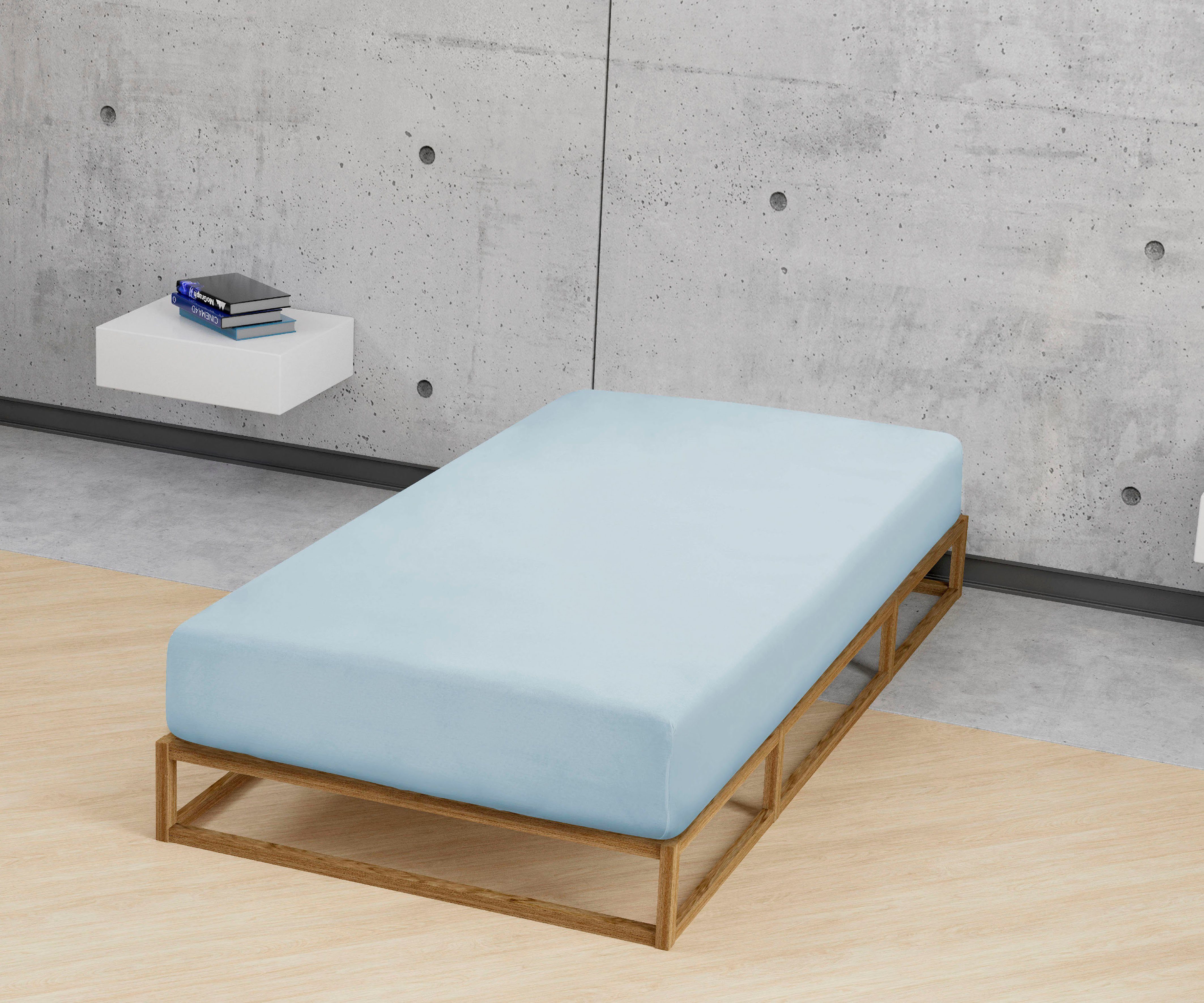 Biberna Spannbettlaken Biber in Gr. 90x200, 140x200 oder 180x200 cm, Biber, günstig online kaufen