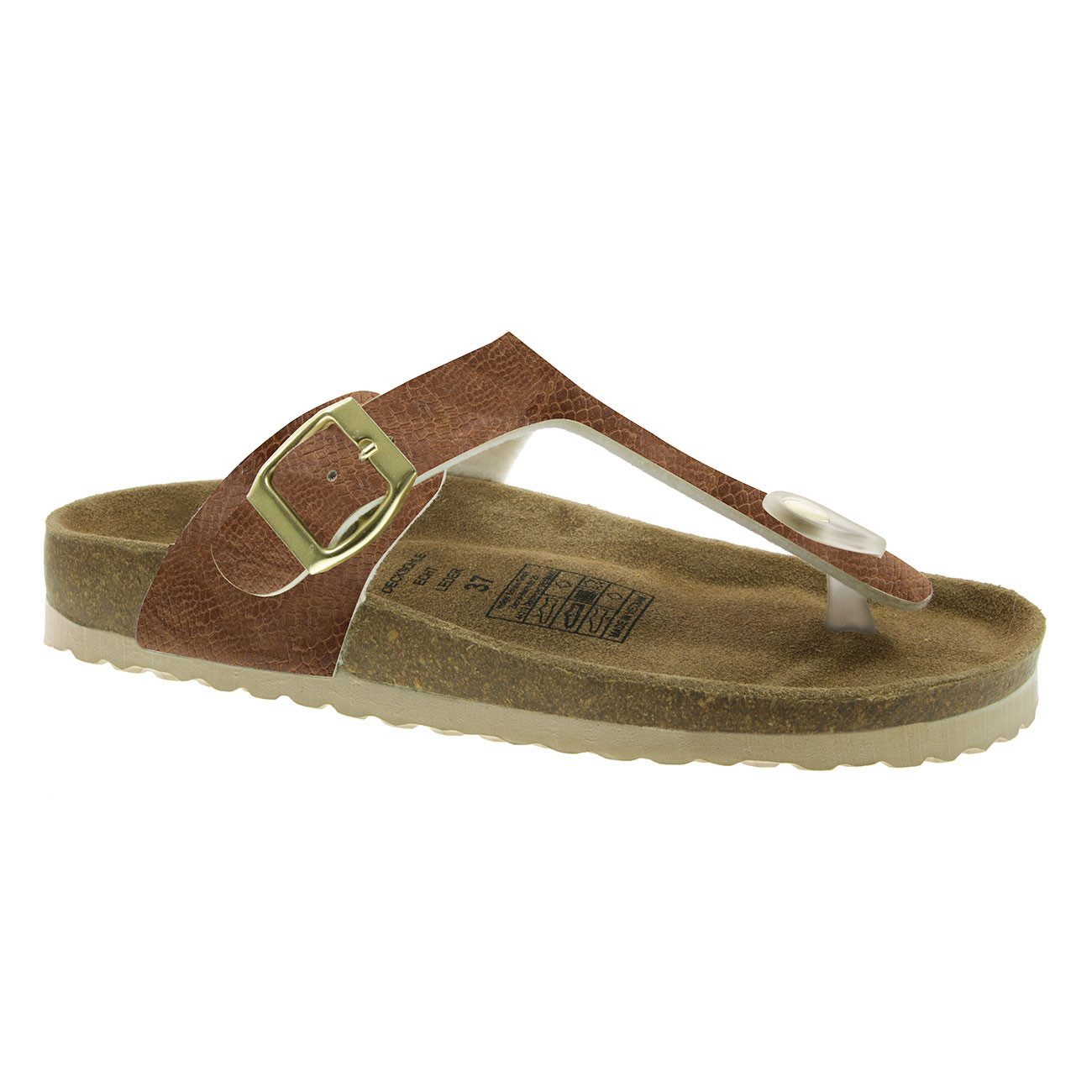 SUPERSOFT Supersoft Zehentrenner Sandale braun EUR 39 Zehentrenner
