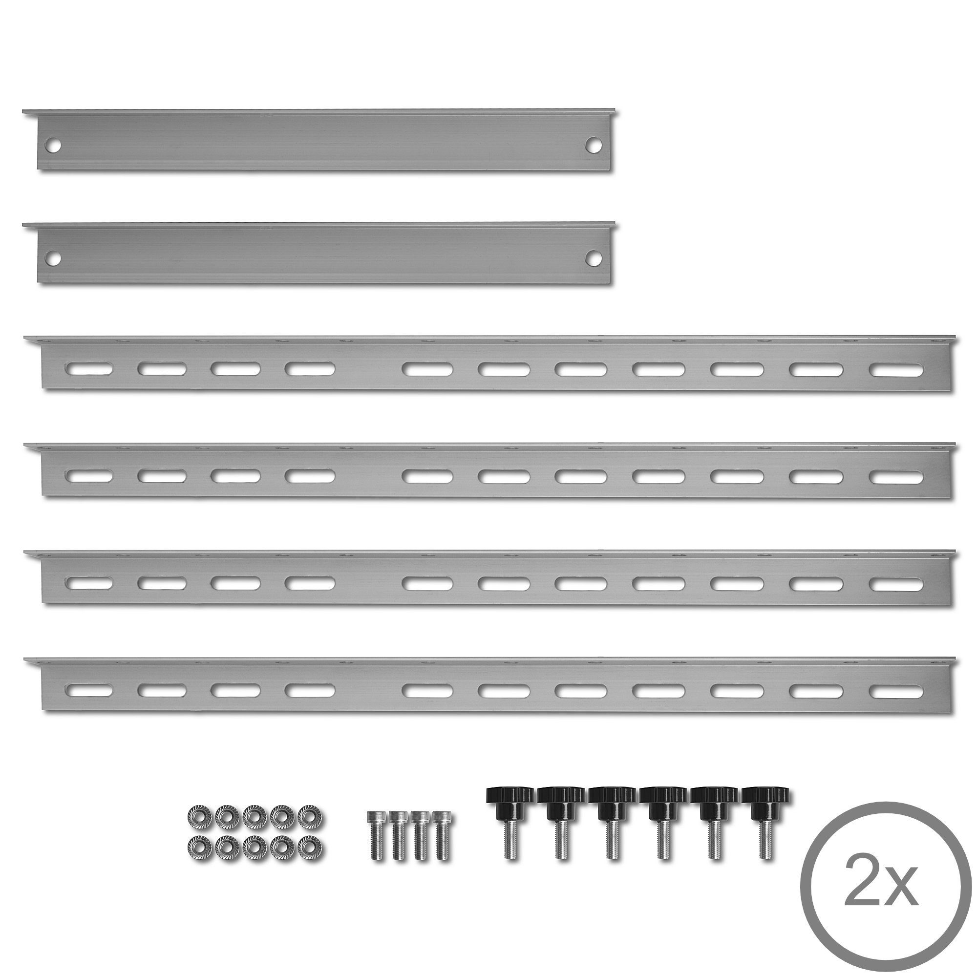 Zelsius Solarmodul-Halterung Zelsius Aluminium Solarmodul Halterung, von 0 bis 90 Grad, für zwei Pa