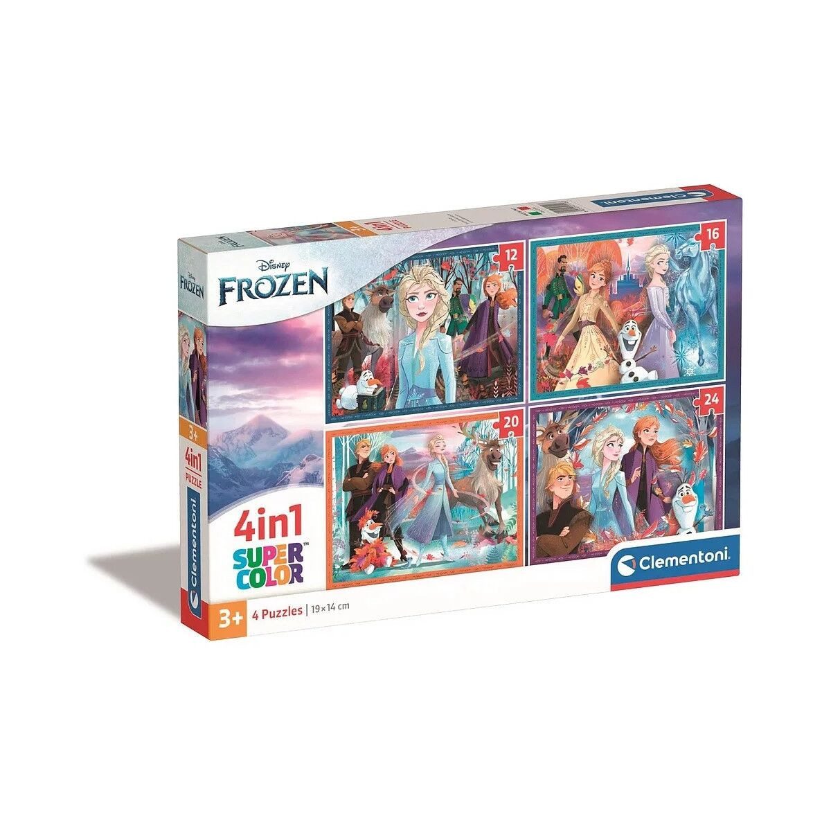 Clementoni® Lernspielzeug Disney Eiskönigin Echös 4-in-1 Puzzle Clementoni