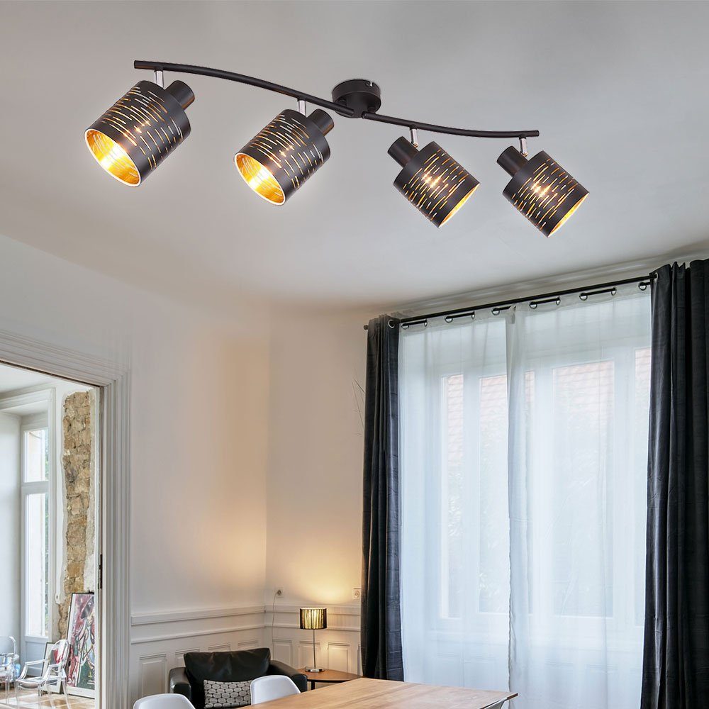 etc-shop Wohnraum LED Leuchtmittel Spotleuchte Spotstrahler nicht beweglichen Deckenleuchte inklusive, Deckenspot, mit