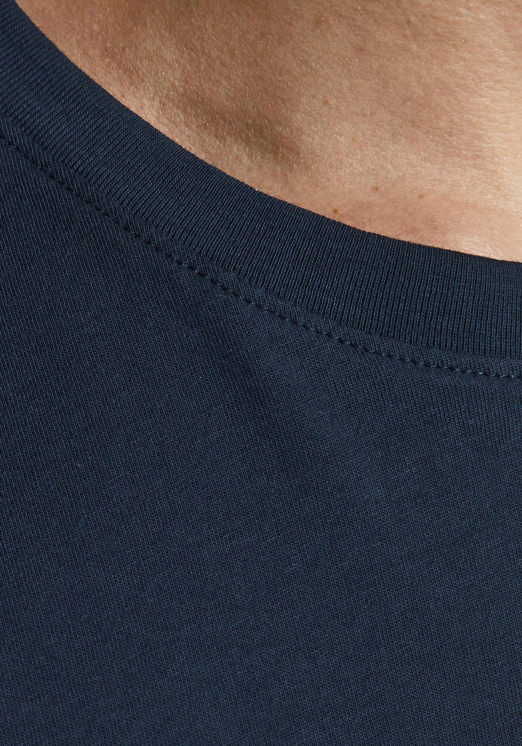 Jack & Jones T-Shirt JJECORP mit Print, vielseitig kombinierbar für den Alltag Logodruck, modisch, regular fit, Baumwolle, Rundhals