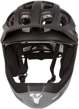 TSG Fahrradhelm TSG Seek Youth FR Kinder Full Face Helm grau/schwarz XXS/XS (52-54cm)